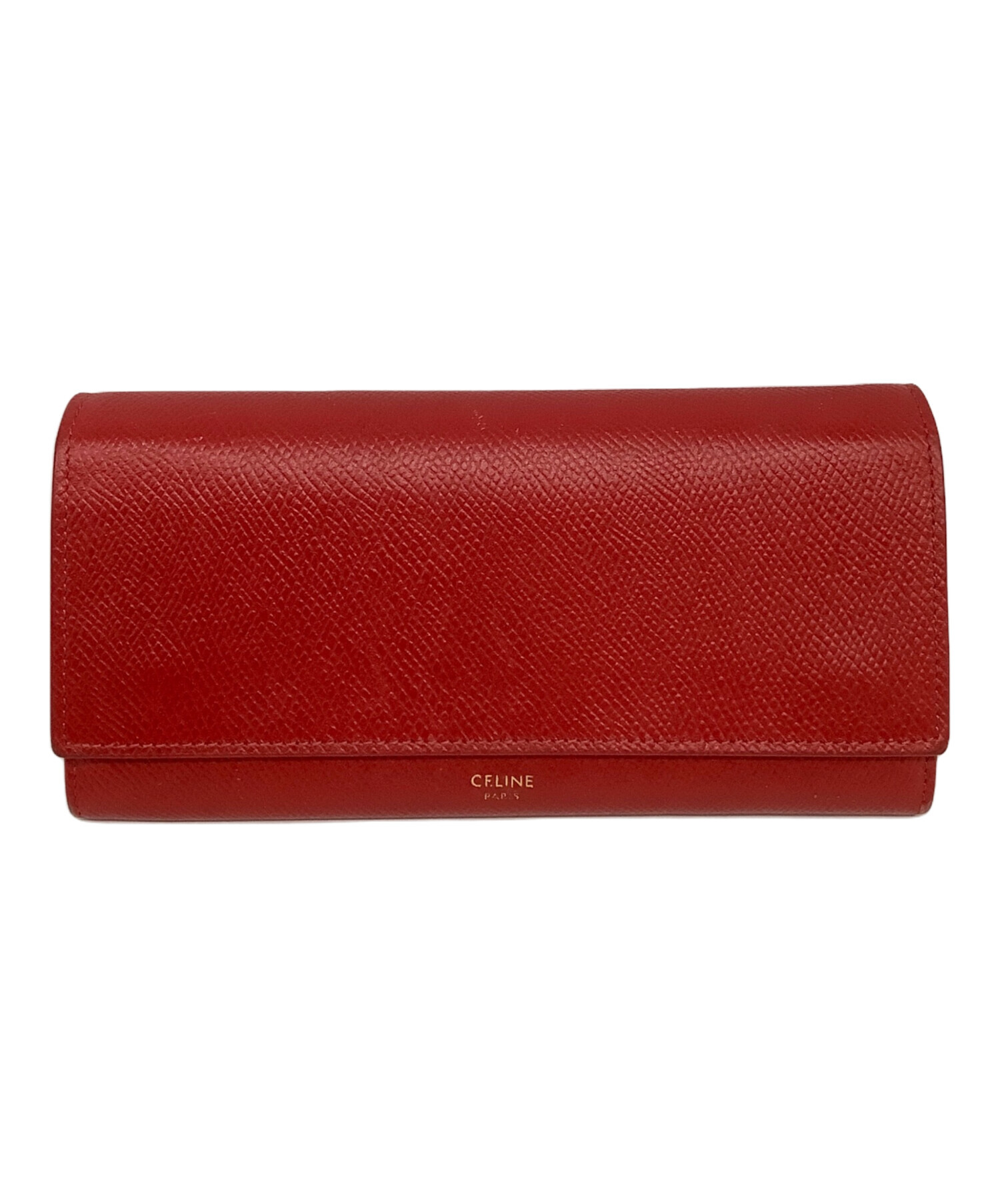 中古・古着通販】CELINE (セリーヌ) 長財布 レッド｜ブランド・古着 