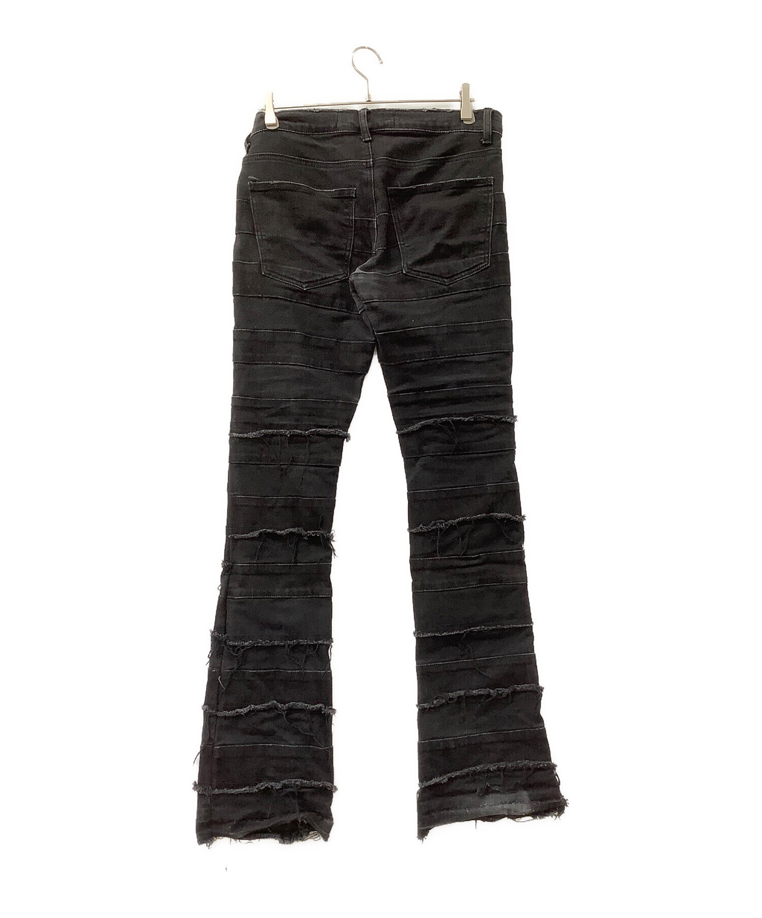 中古・古着通販】VALABASAS (バラバサス) 切替しフレアデニムパンツ