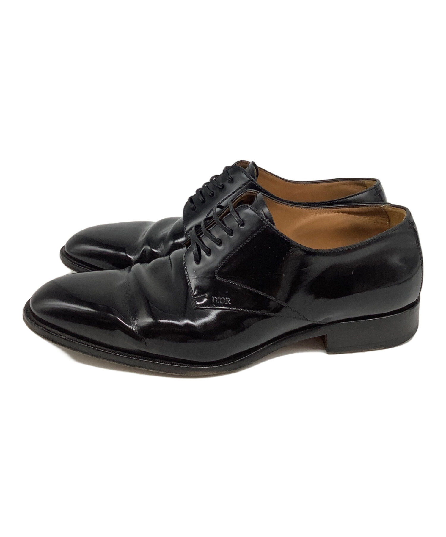 美品★ ディオールオム Dior プレーントゥ ガラスレザー【43.5】 2025年最新】Dior Homme シューズ型：プレーントゥ ドレス