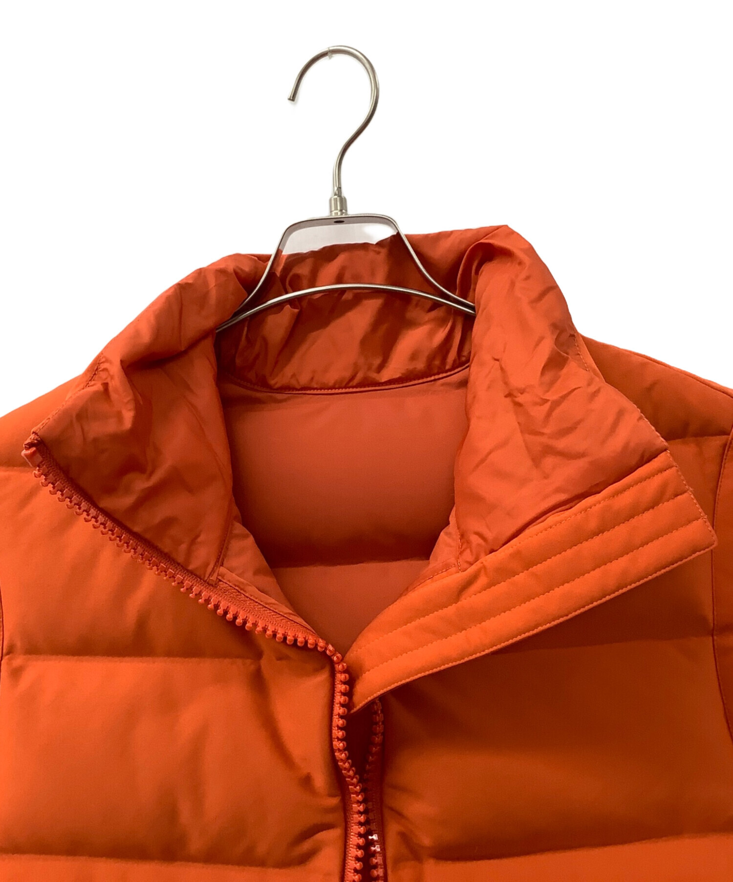 Y-3 フード付きオレンジダウンベスト 中古・古着通販】Y-3 (ワイスリー) ダウンベスト オレンジ