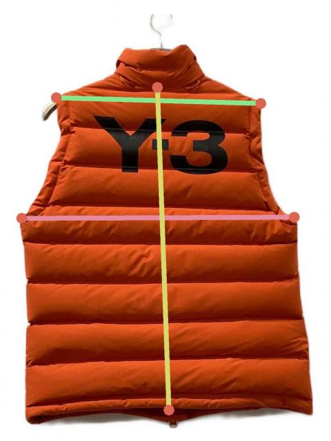 中古・古着通販】Y-3 (ワイスリー) ダウンベスト オレンジ サイズ:M