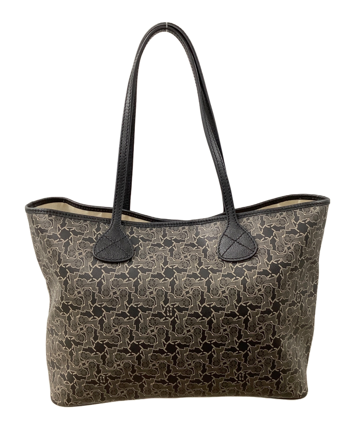 中古・古着通販】CELINE (セリーヌ) サルキー 馬車柄トートバッグ 