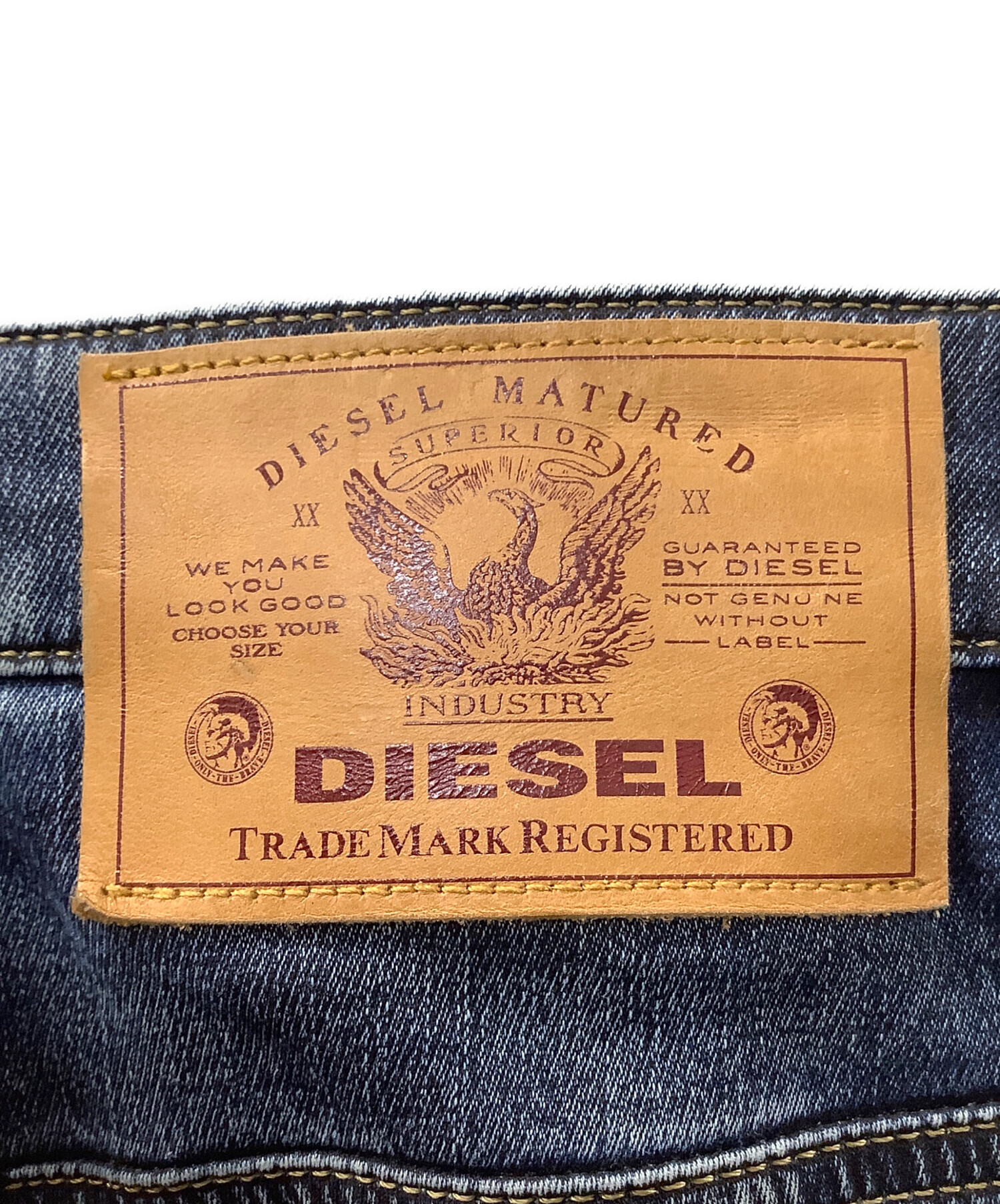 中古・古着通販】DIESEL (ディーゼル) ハーフデニムパンツ インディゴ 