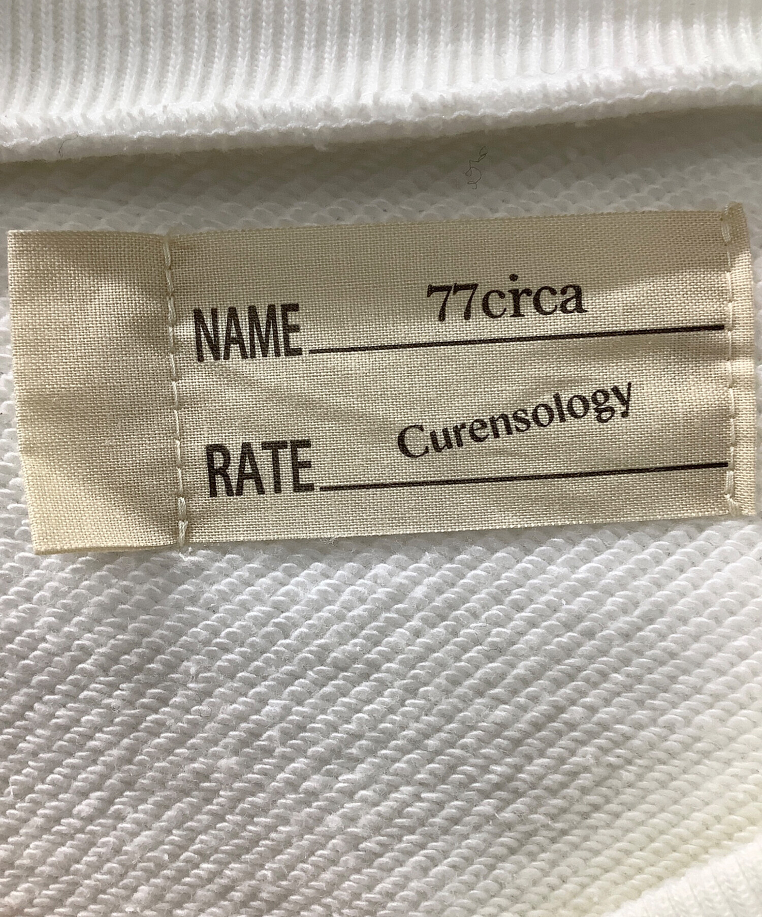 中古・古着通販】77circa (ナナナナサーカ) Curensology (カレン