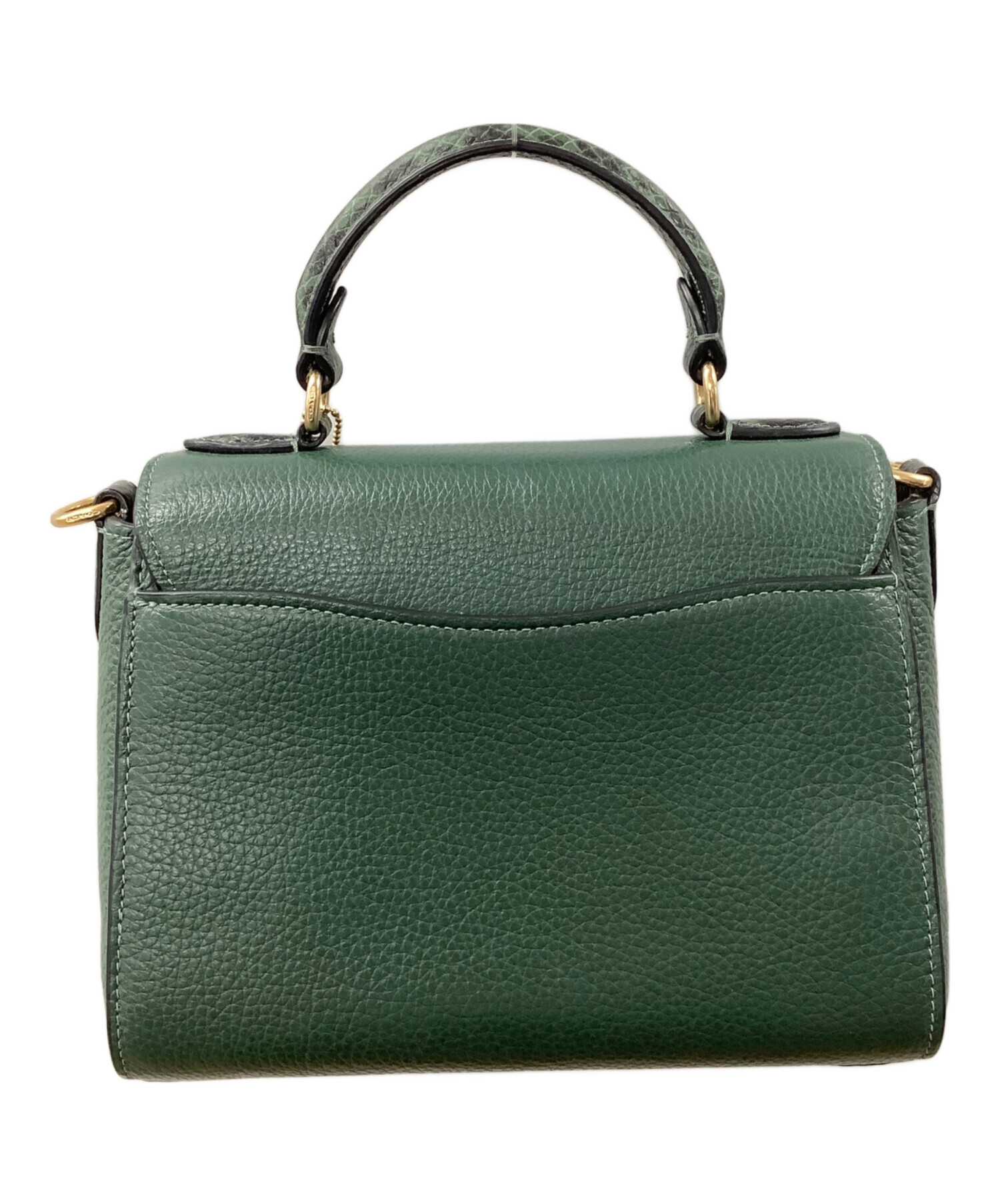 中古・古着通販】COACH (コーチ) ショルダーバッグ グリーン｜ブランド 