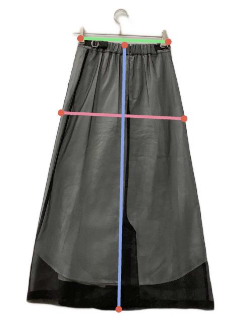 中古・古着通販】Ameri (アメリ) ロングスカート ブラック サイズ:M