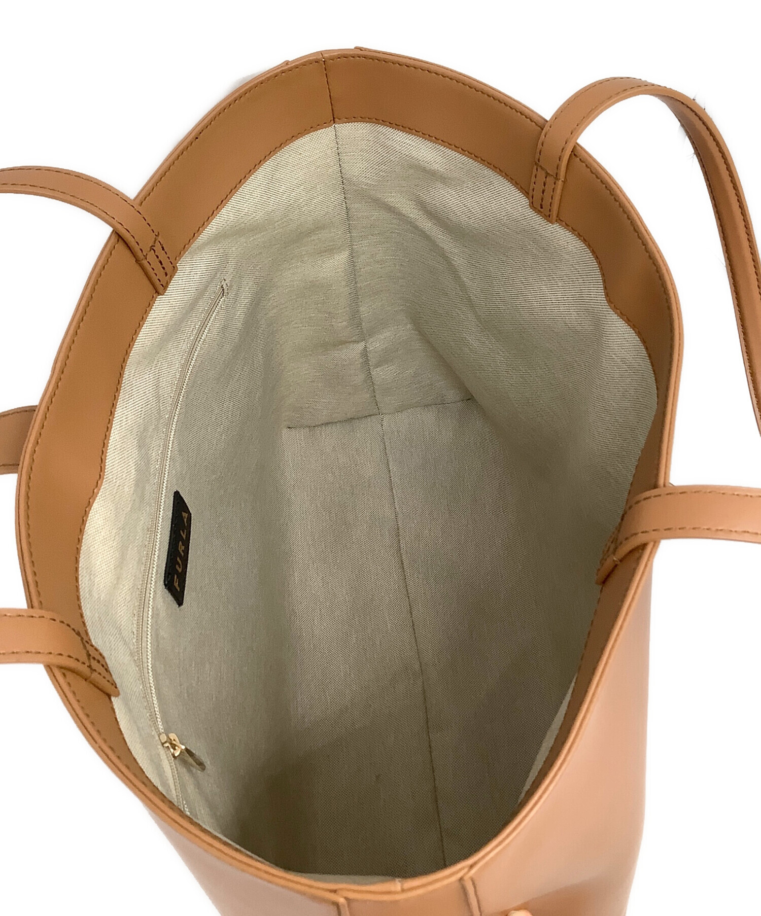 中古・古着通販】FURLA (フルラ) トートバッグ ベージュ｜ブランド