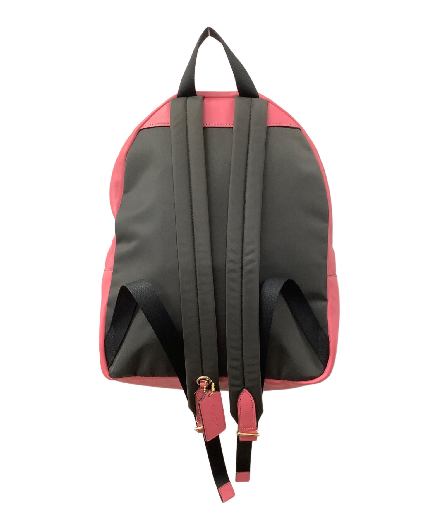 中古・古着通販】COACH (コーチ) シグネチャー ベージュ×ピンク 