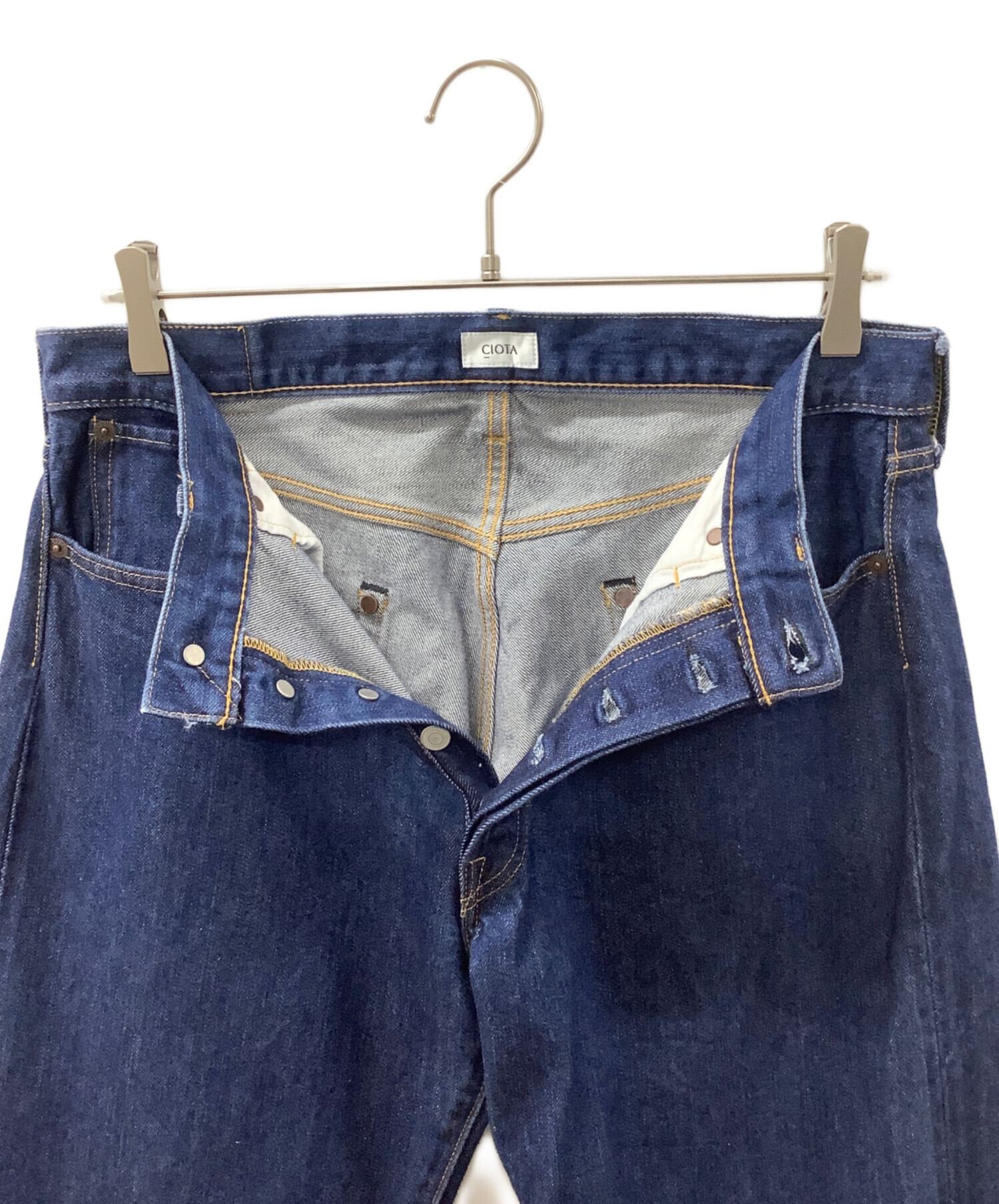 中古・古着通販】CIOTA (シオタ) デニムパンツ インディゴ サイズ:83.5
