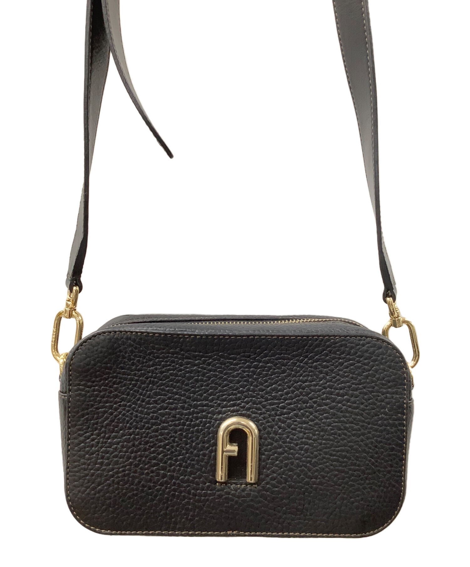 中古・古着通販】FURLA (フルラ) スクエア―ショルダーバッグ ブラック