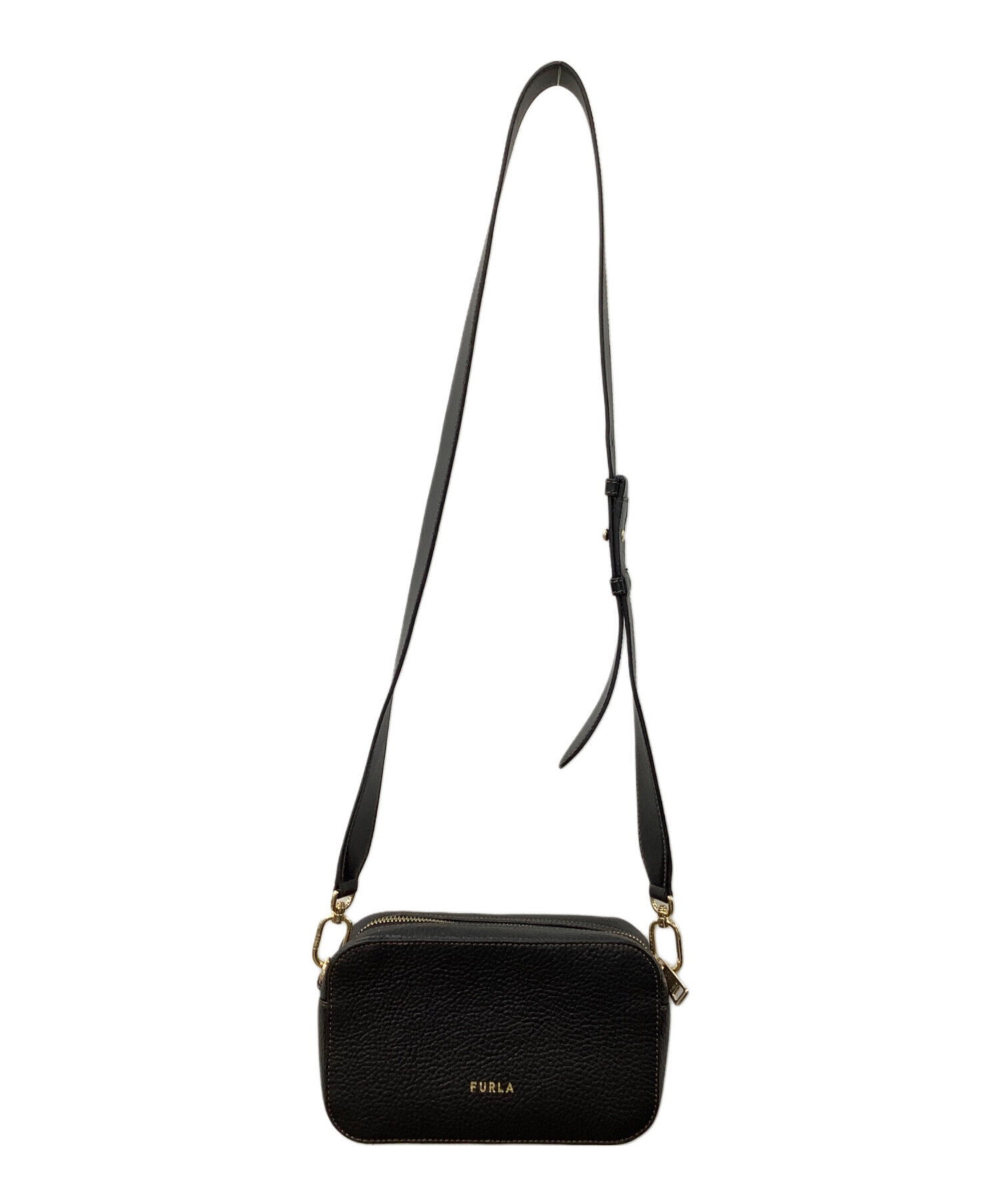 中古・古着通販】FURLA (フルラ) スクエア―ショルダーバッグ ブラック