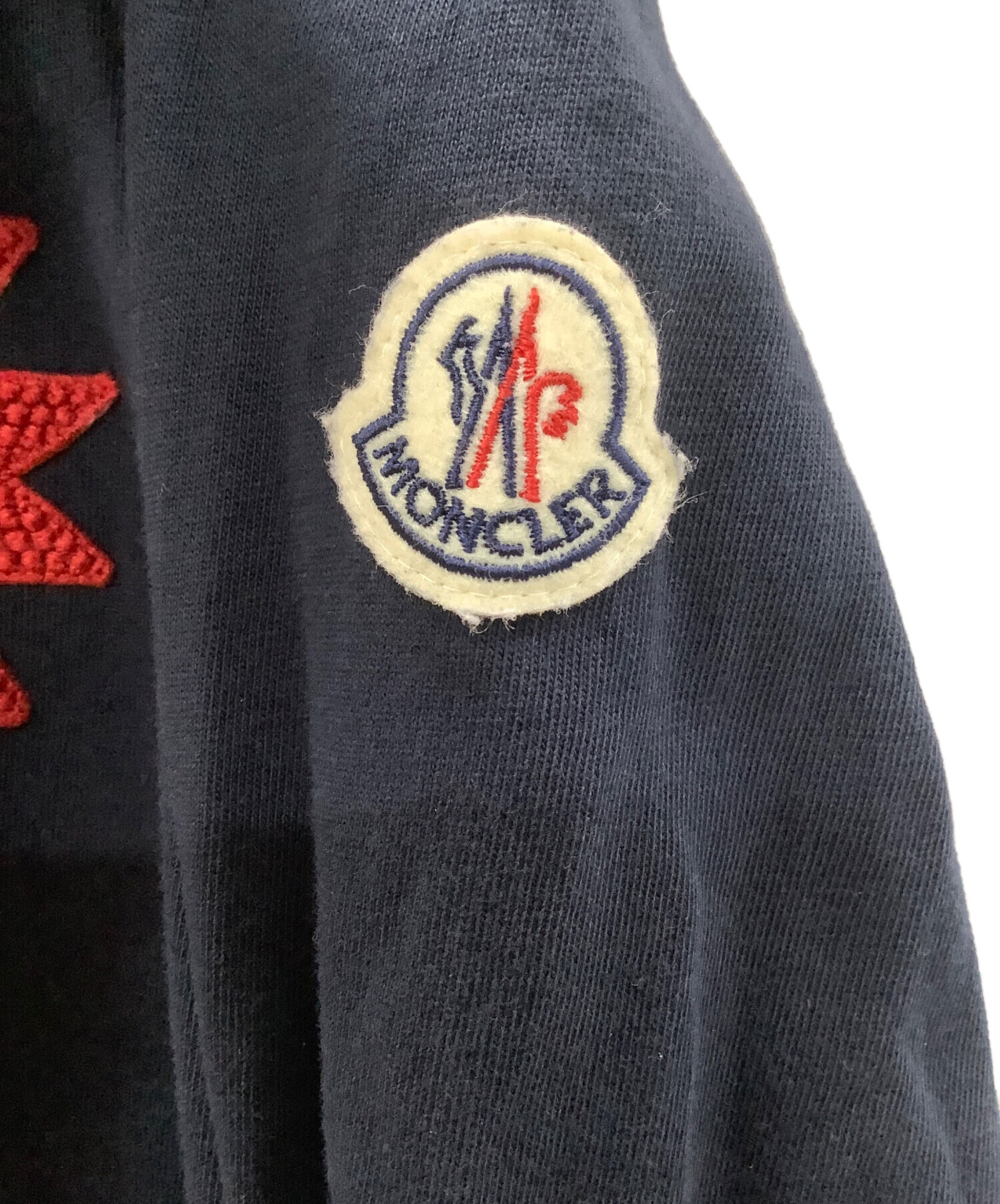 MONCLER ネイビー 長袖カットソー 中古・古着通販】MONCLER (モンクレール) 長袖カットソー ネイビー