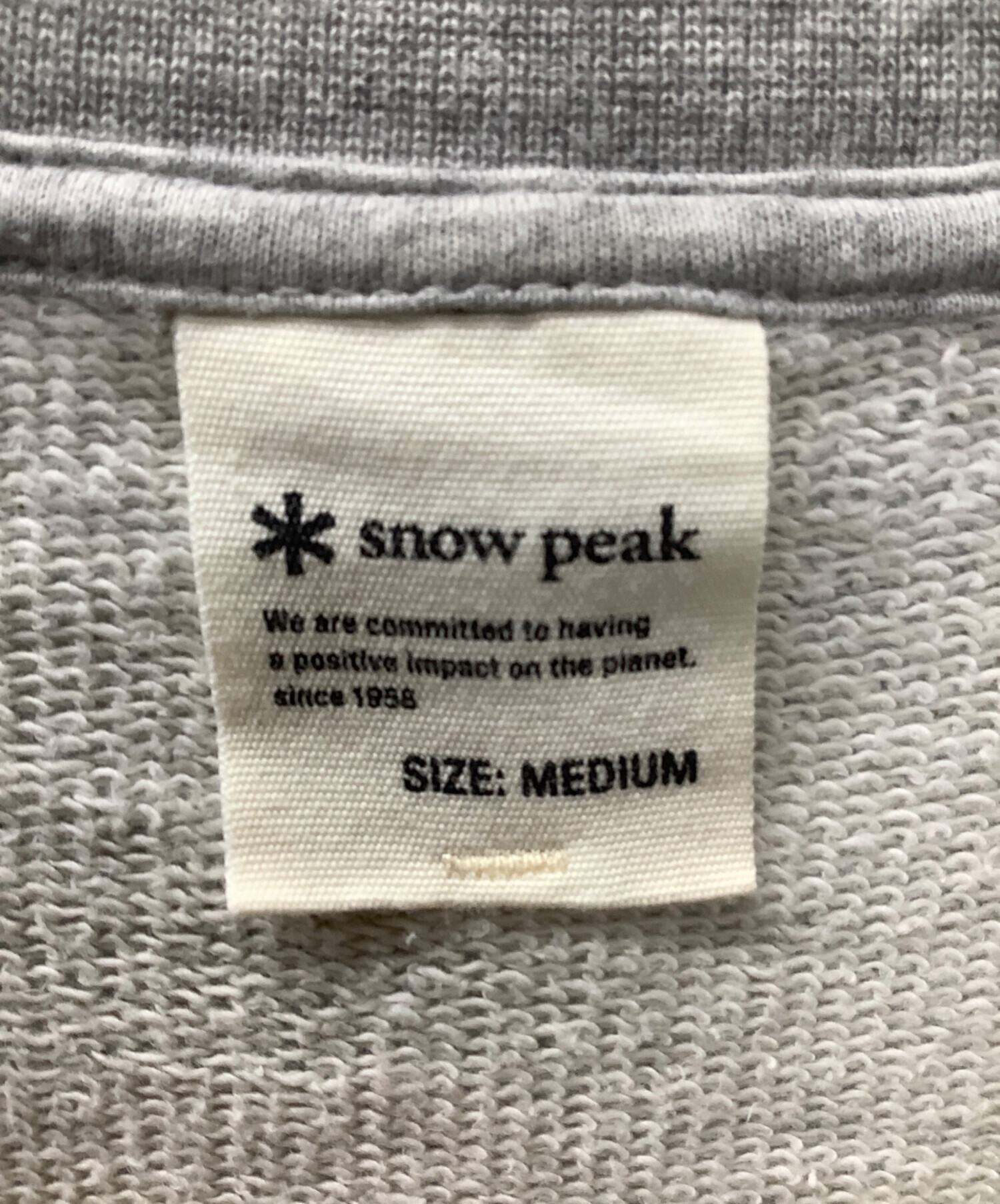 中古・古着通販】Snow peak (スノーピーク) Recycled Cotton Sweat 