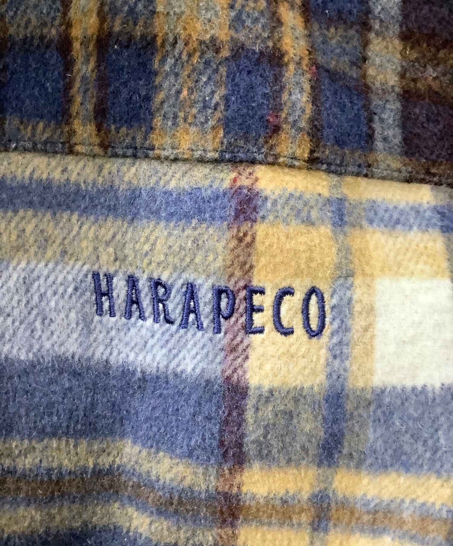 中古・古着通販】harapeco (ハラペコ) 2pattern Checked Jacket ブルー 