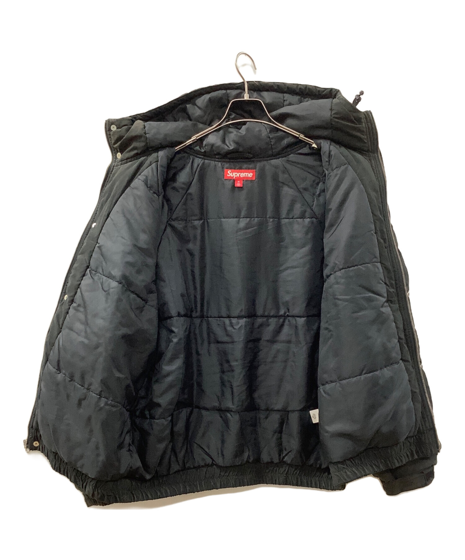 Supreme 黒 ストライプ 刺繍 ジャケット 中古・古着通販】SUPREME (シュプリーム) Needlepoint Hooded Jacket