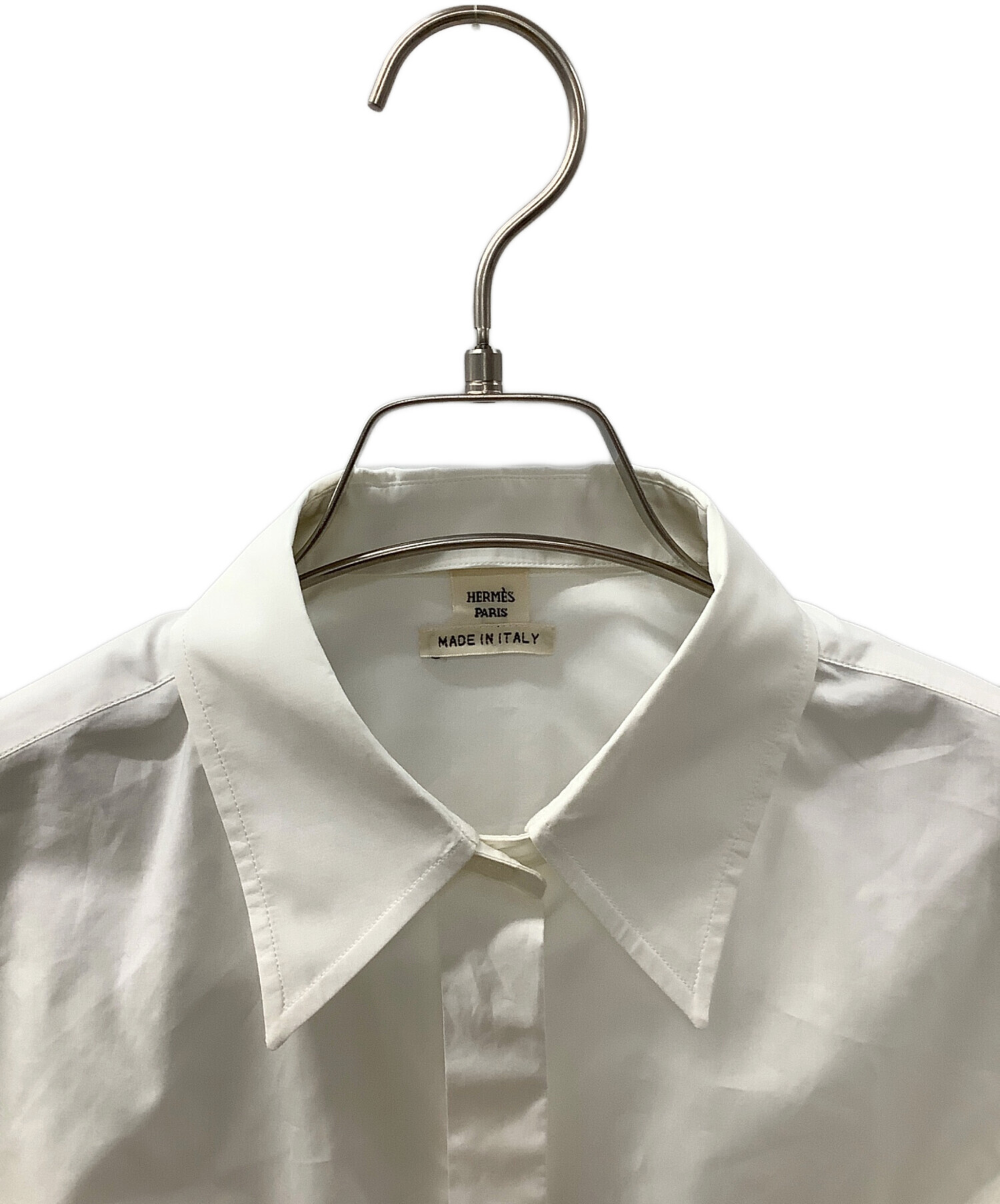 中古・古着通販】HERMES (エルメス) 長袖シャツ ホワイト サイズ:36 