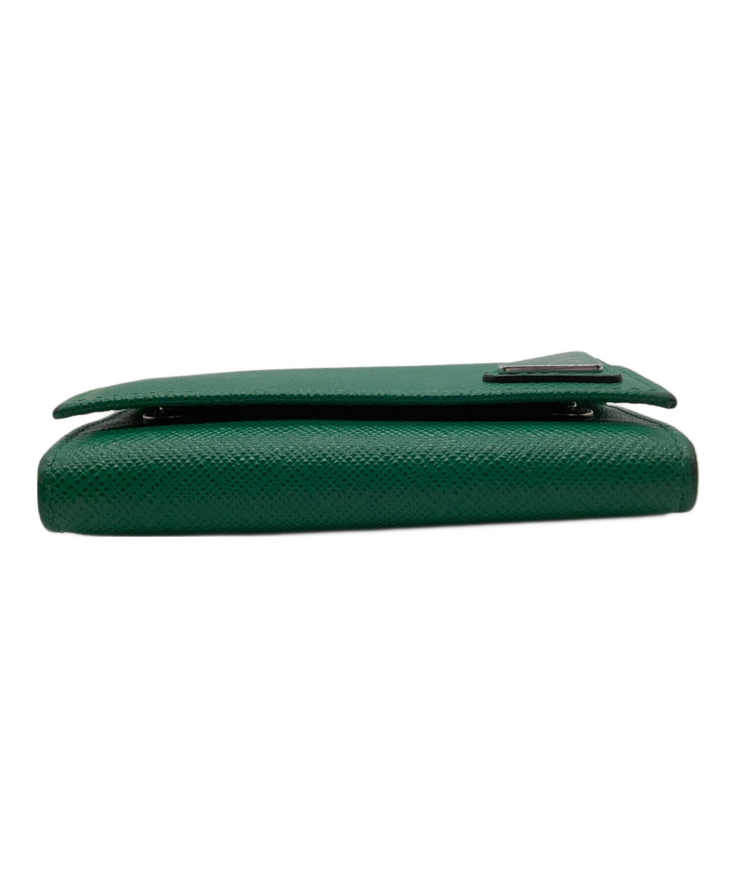 中古・古着通販】PRADA (プラダ) サフィアーノトライアングル グリーン