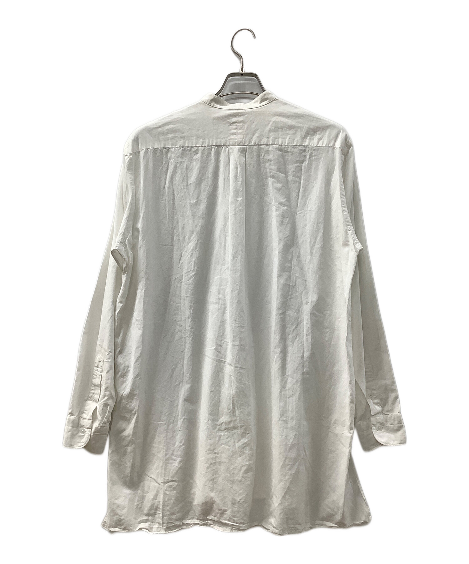 comoli バンドカラーシャツ タグ付 ホワイト comoli 23aw バンドカラー