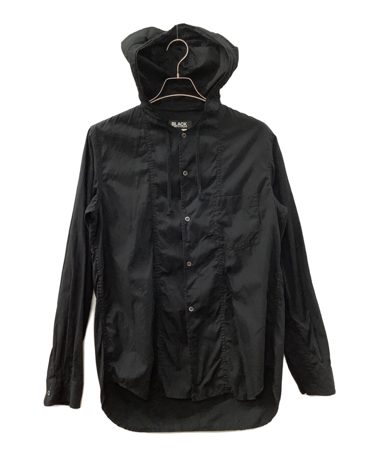 コムデギャルソン シャツ 黒 フード付きブルゾン 中古・古着通販】BLACK COMME des GARCONS (ブラックコムデギャルソン