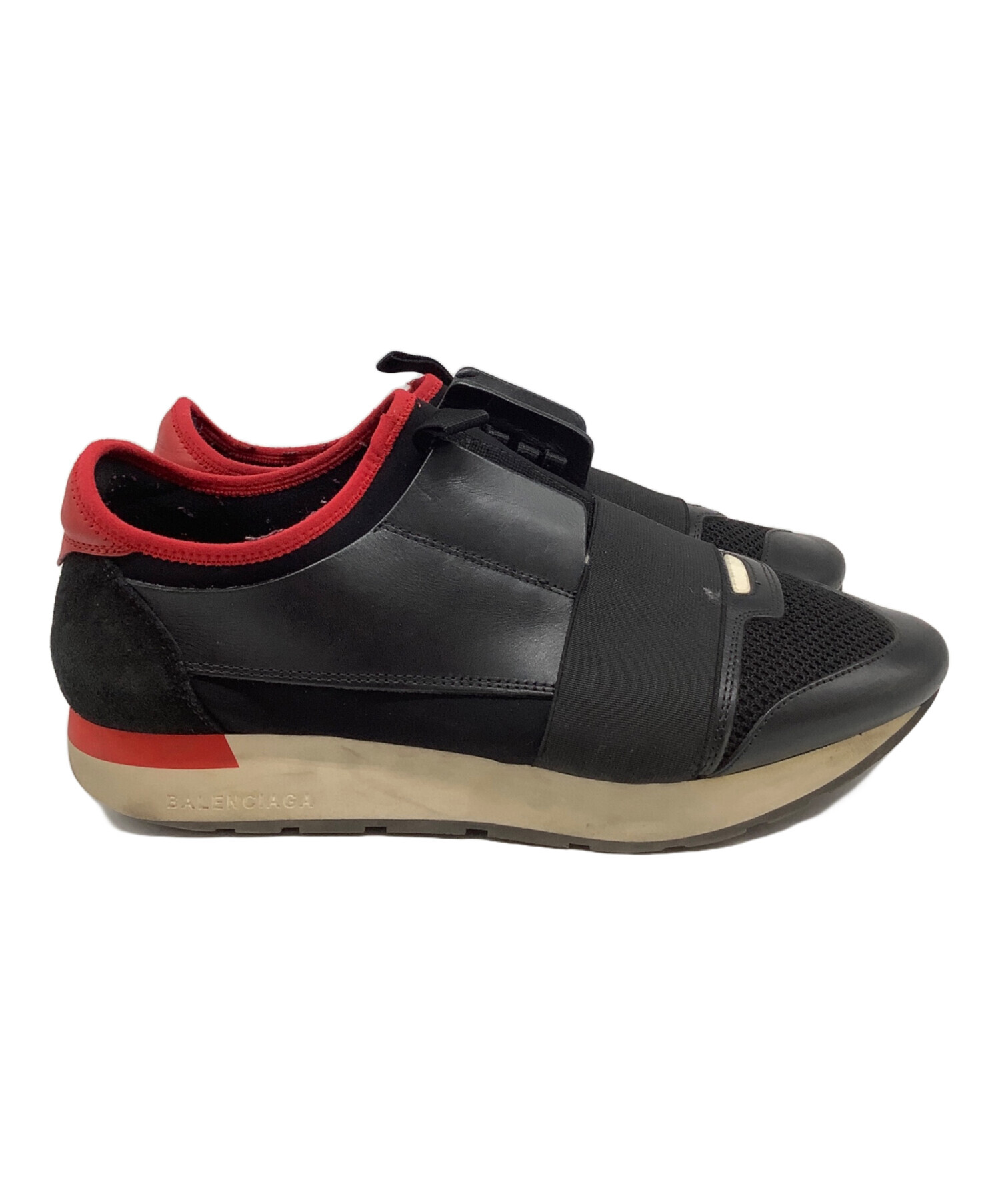 中古・古着通販】BALENCIAGA (バレンシアガ) レースランナー ブラック 