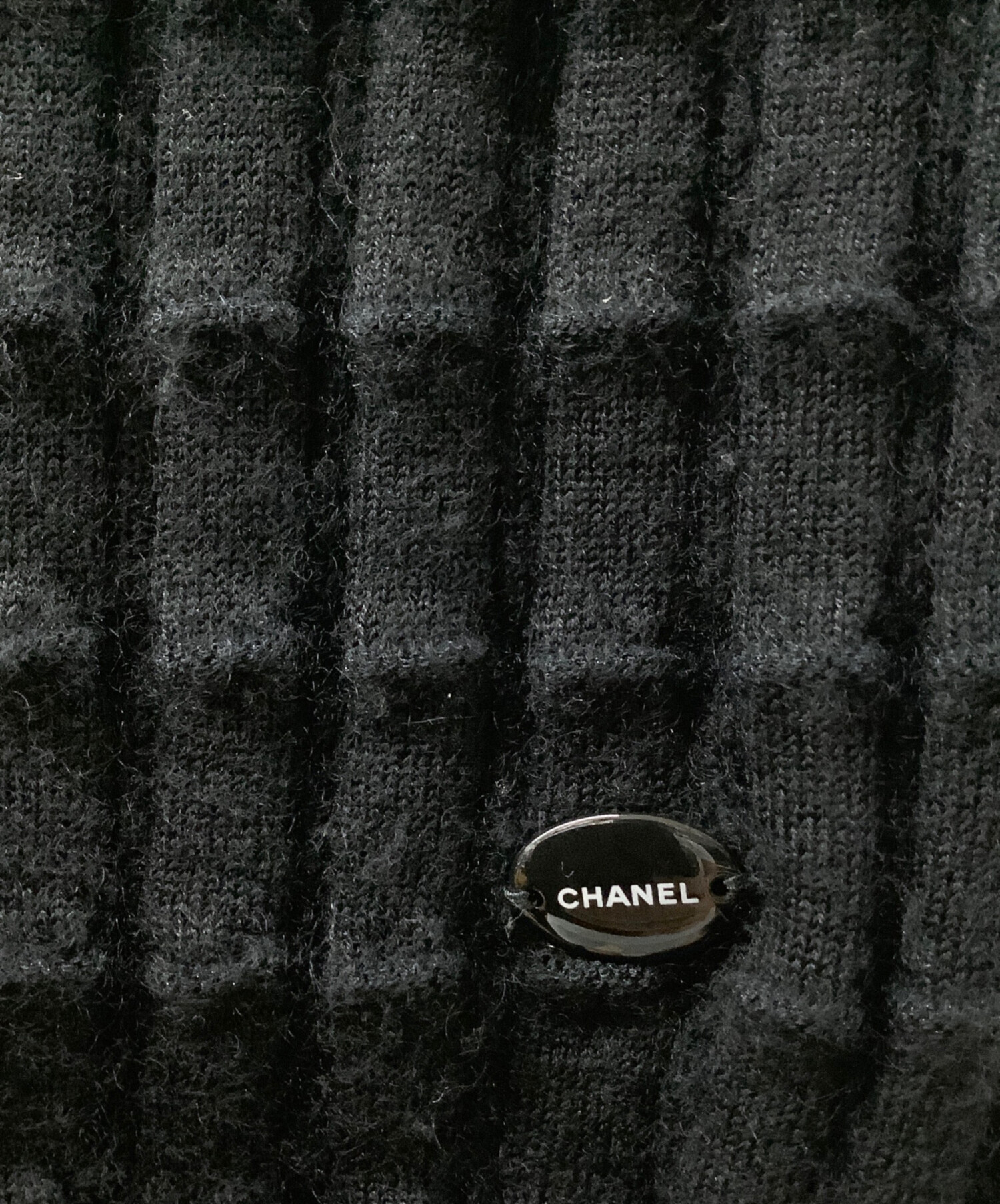 中古・古着通販】CHANEL (シャネル) ノースリーブニット ブラック 