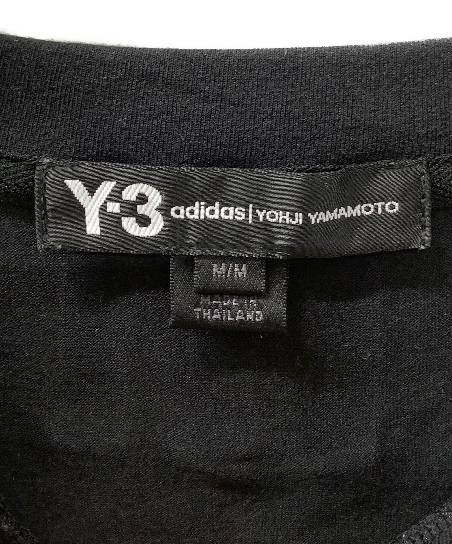 中古・古着通販】Y-3 (ワイスリー) スリーラインバックプリントTシャツ