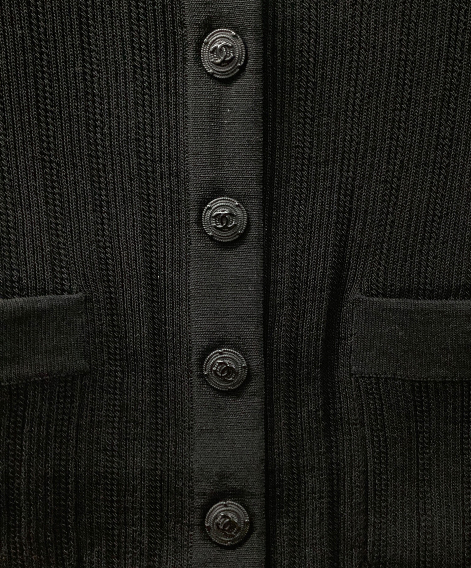 CHANEL ノースリーブセーター 36 ブラック CHANEL ノースリーブセーター 36 ブラック