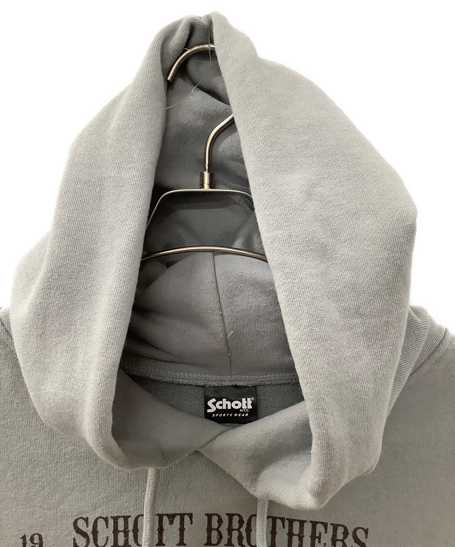中古・古着通販】Schott (ショット) プルオーバーパーカー グレー 