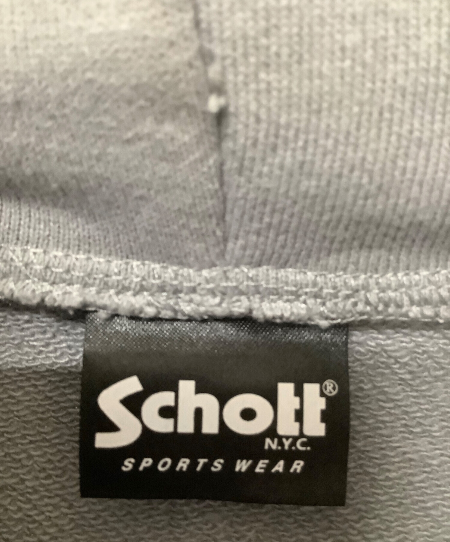 中古・古着通販】Schott (ショット) プルオーバーパーカー グレー 