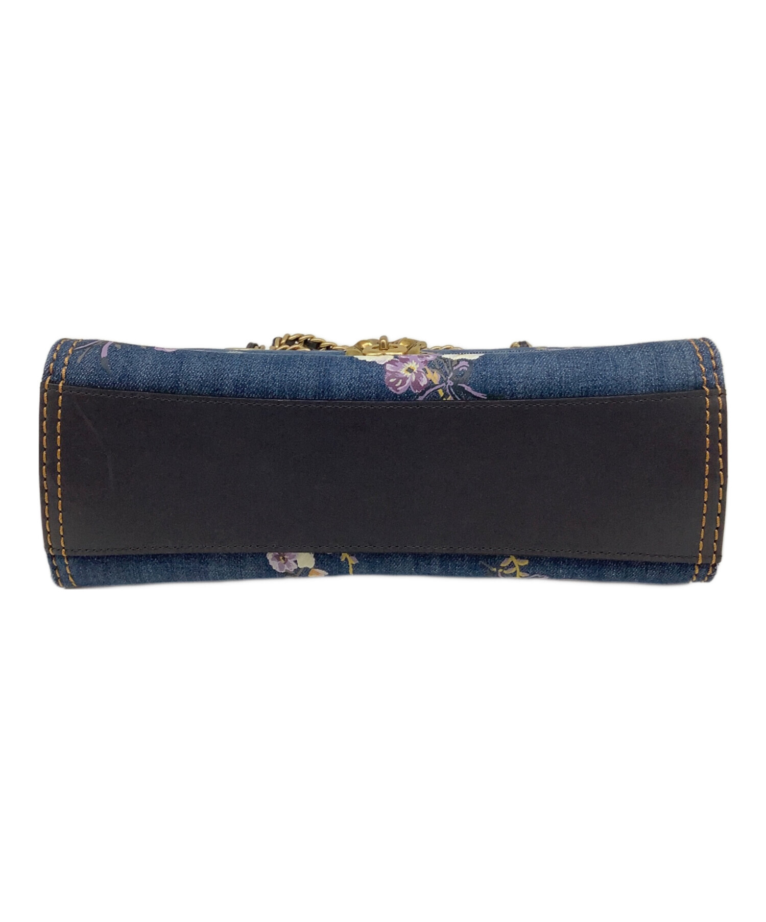 中古・古着通販】COACH (コーチ) デニムチェーンショルダーバッグ