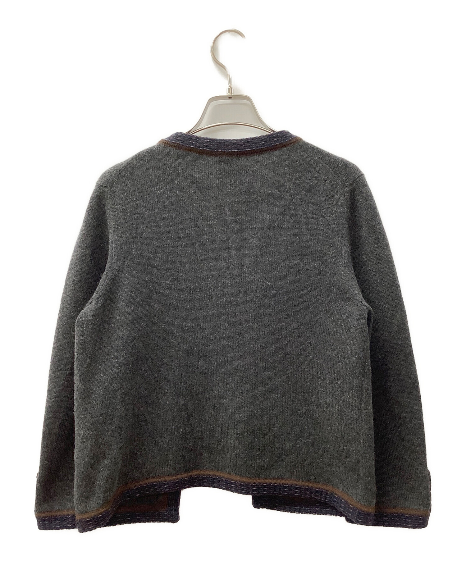 CHANEL 薄手カーディガン 中古・古着通販】CHANEL (シャネル) 薄手カーディガン グレー サイズ