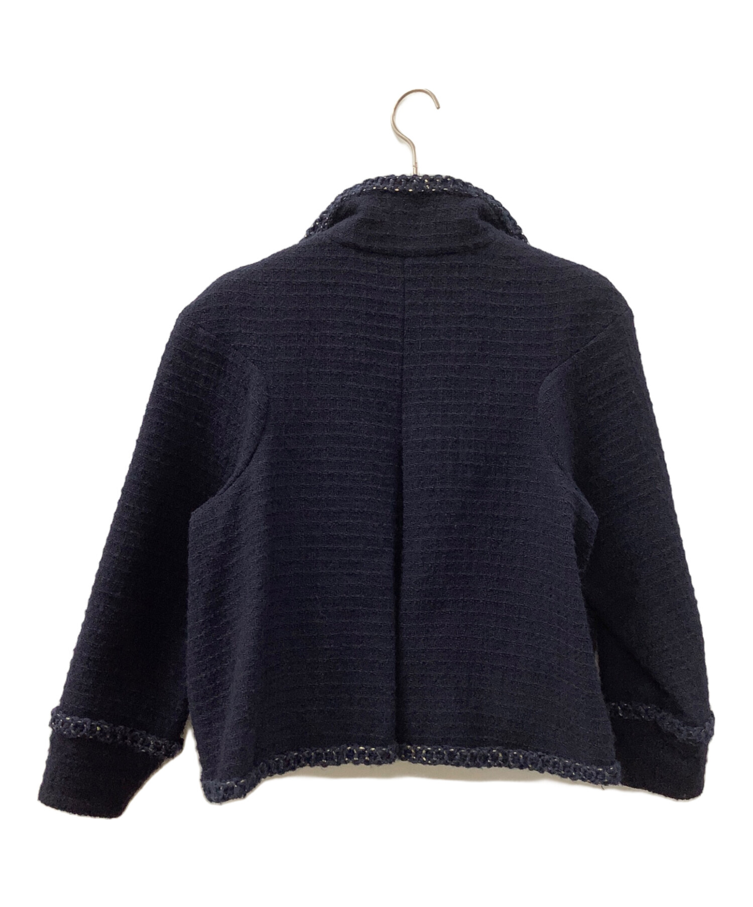中古・古着通販】CHANEL (シャネル) ツイードジャケット ネイビー