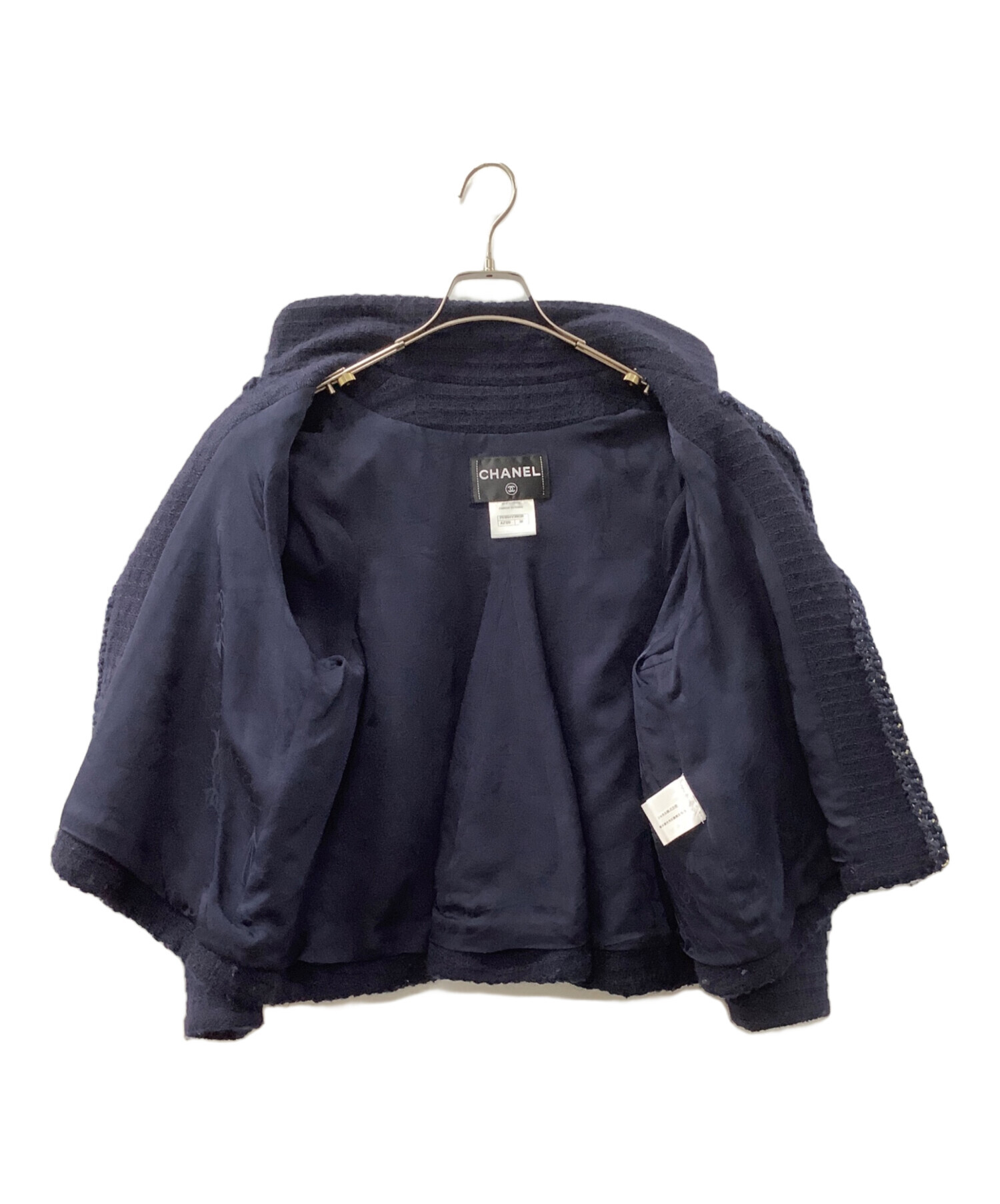 CHANEL テーラードジャケット 38 ネイビー CHANEL テーラードジャケット ネイビー 38 - メルカリ