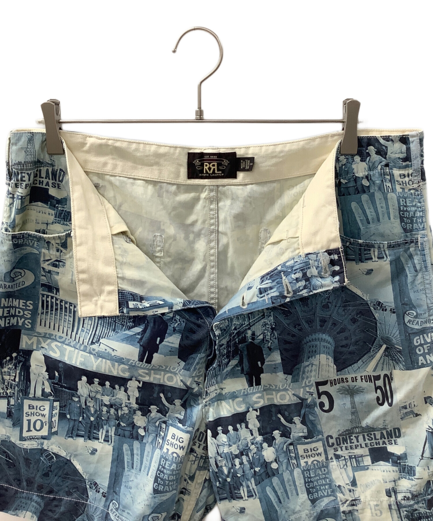 中古・古着通販】RRL (ダブルアールエル) ショートパンツ ブルー 