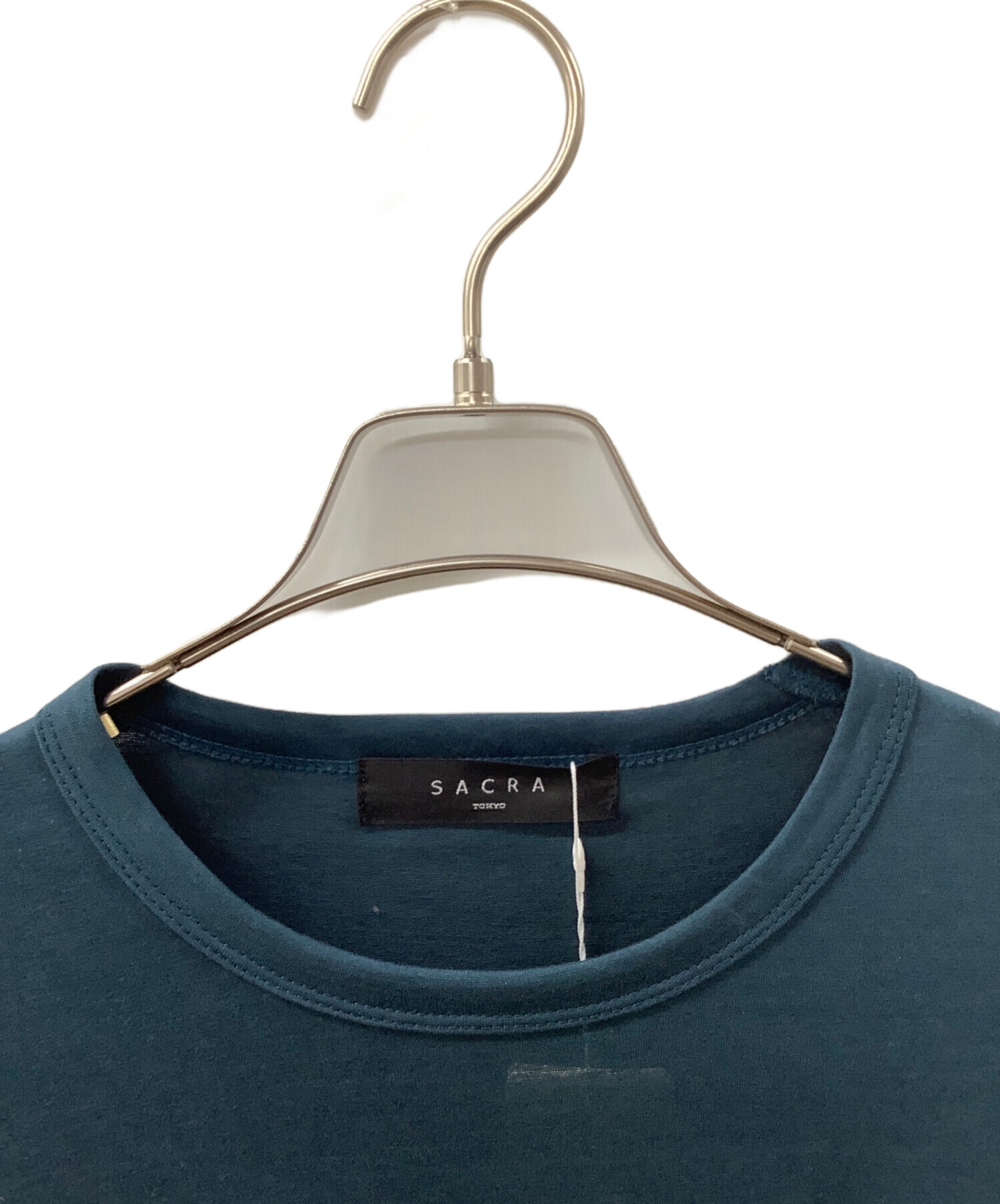 中古・古着通販】SACRA (サクラ) ノースリーブワンピース グリーン 