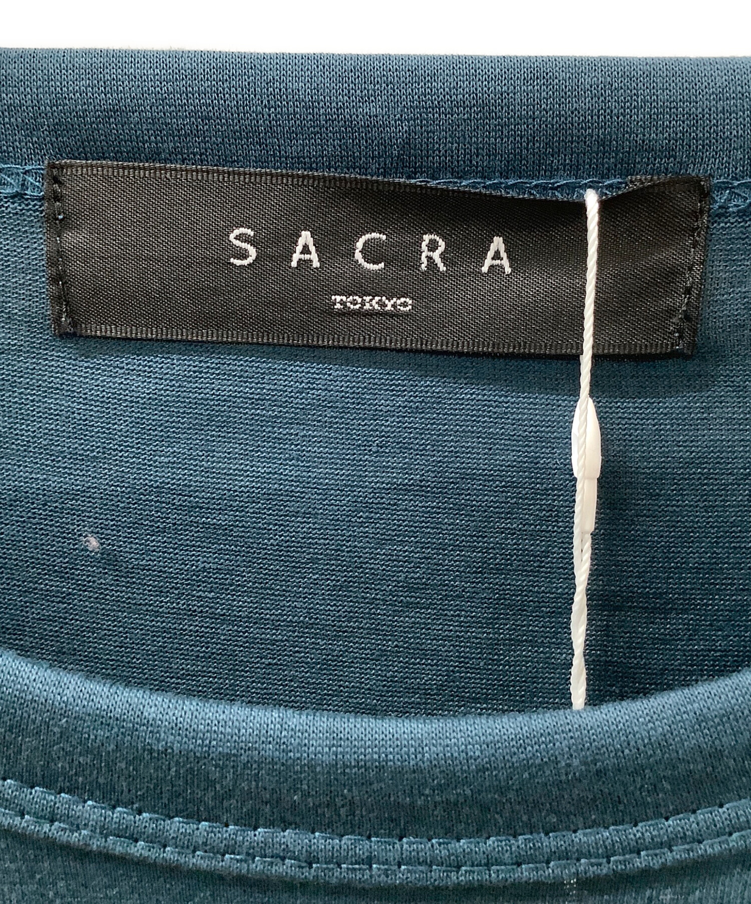 中古・古着通販】SACRA (サクラ) ノースリーブワンピース グリーン 