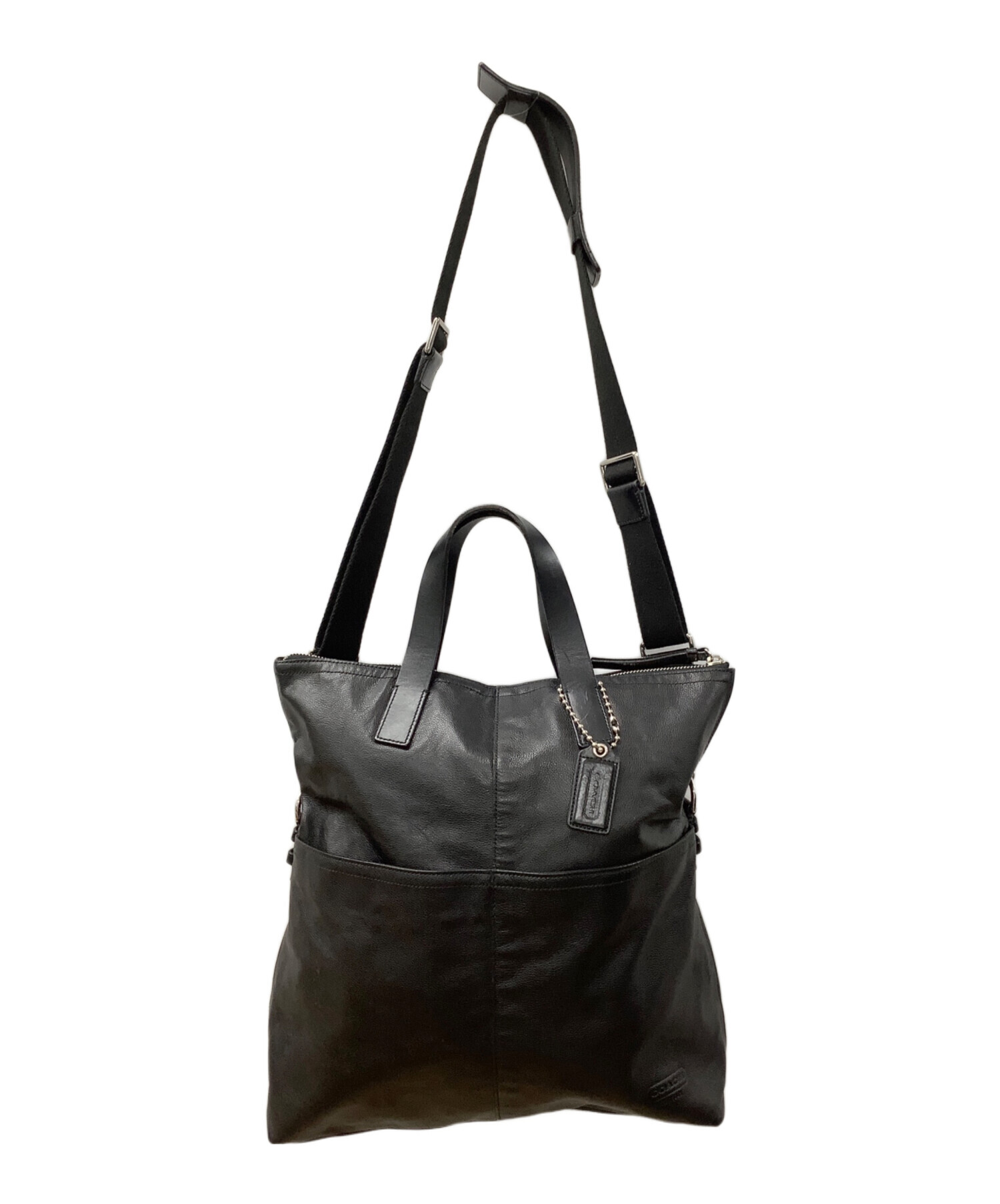 中古・古着通販】COACH (コーチ) トンプソンショルダーバッグ ブラック 