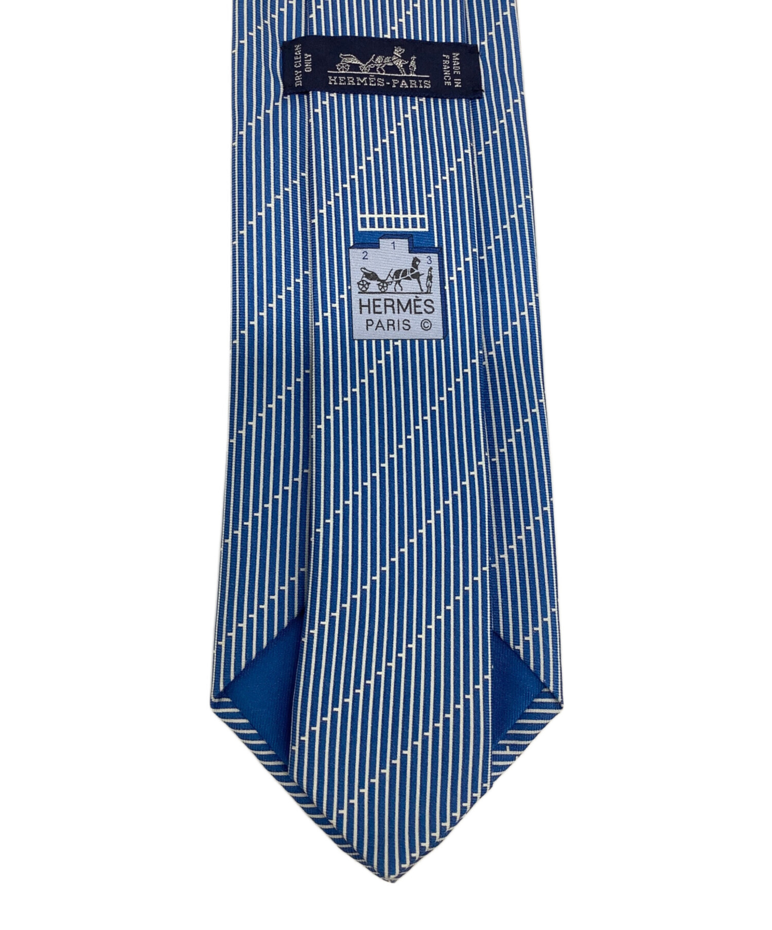中古・古着通販】HERMES (エルメス) ネクタイ ブルー サイズ