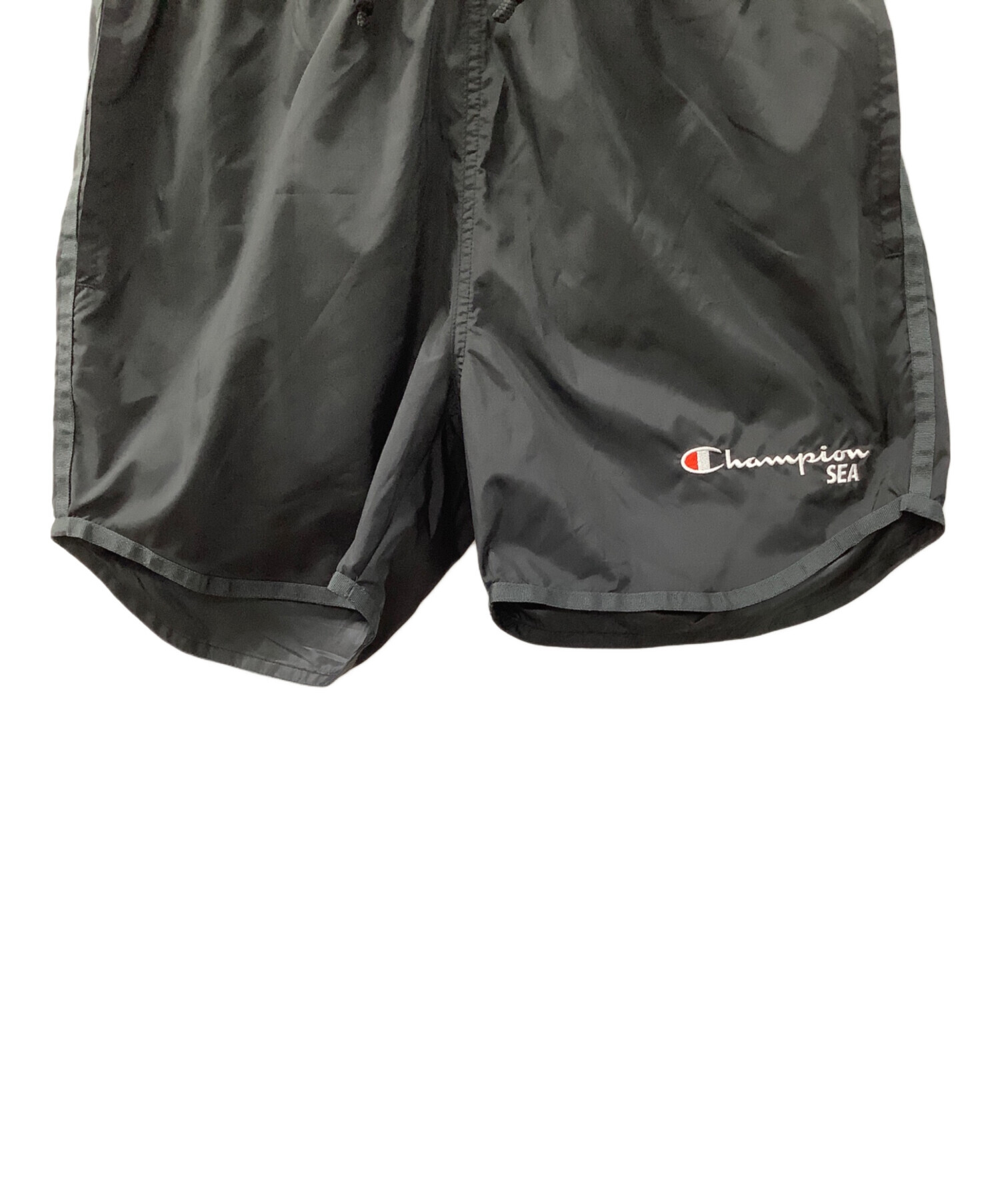中古　黒　M WIND AND SEA × Champion SHORTS 中古・古着通販】WIND AND SEA (ウィンダンシー) Champion