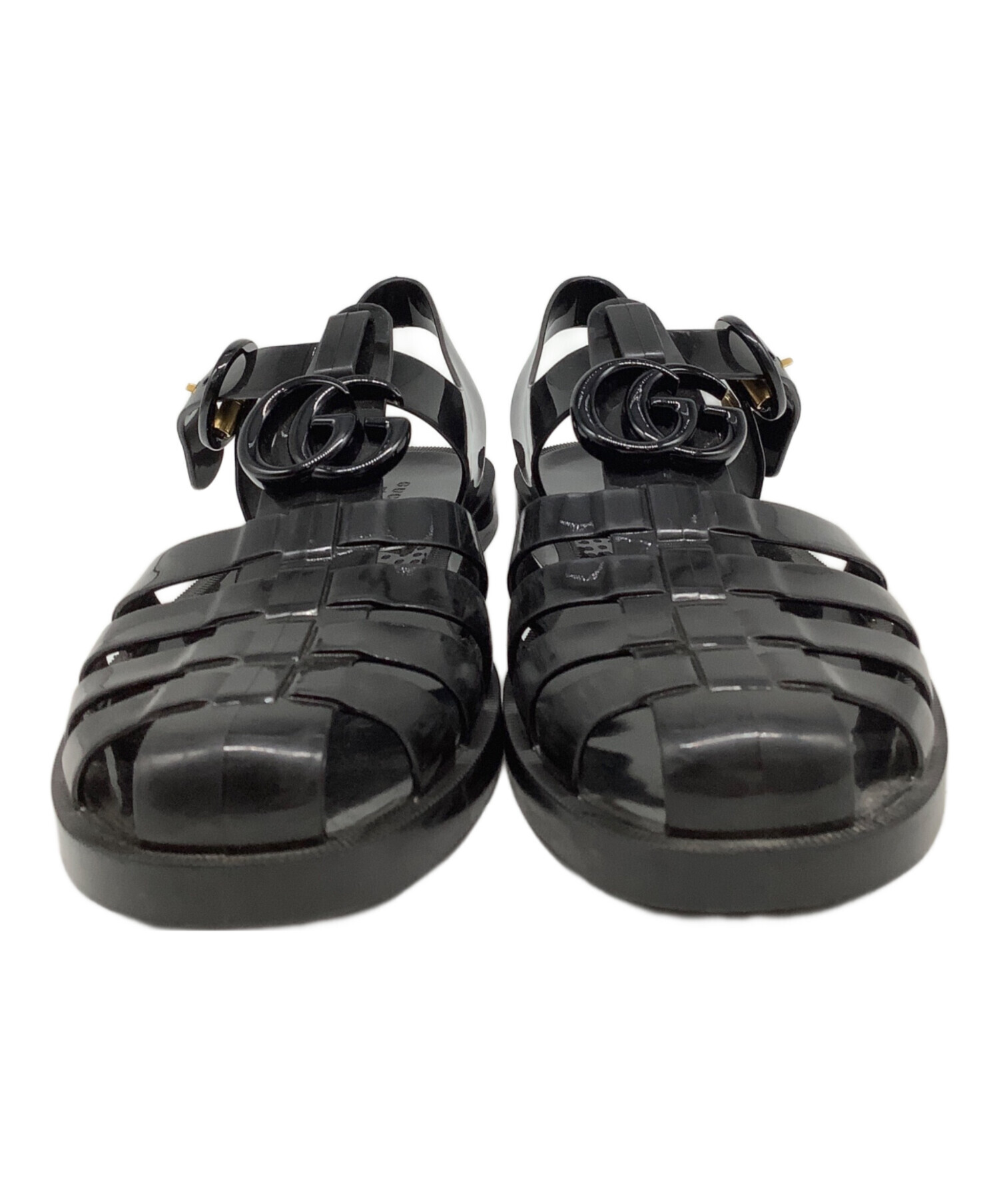中古・古着通販】GUCCI (グッチ) グルカサンダル ブラック サイズ:37