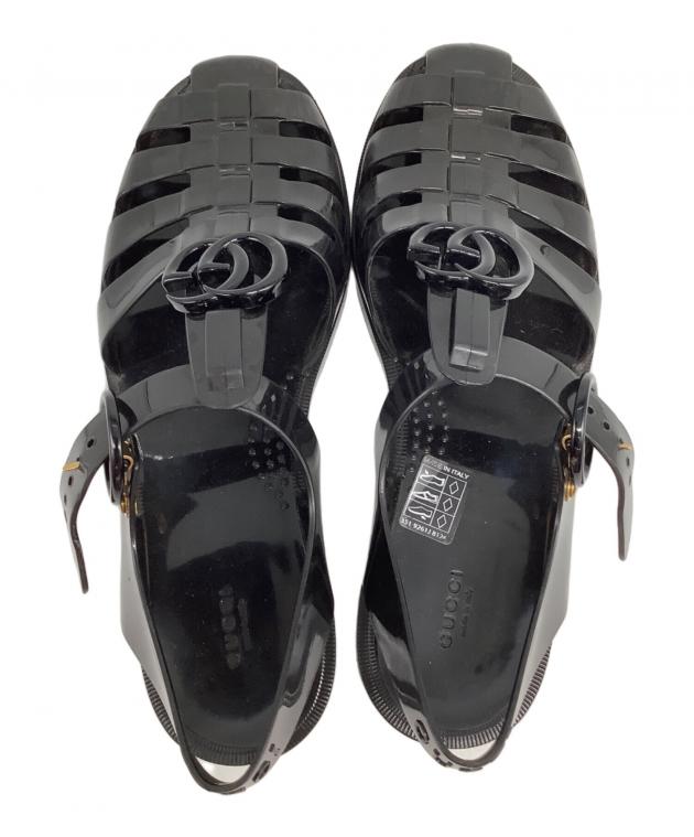 中古・古着通販】GUCCI (グッチ) グルカサンダル ブラック サイズ:37