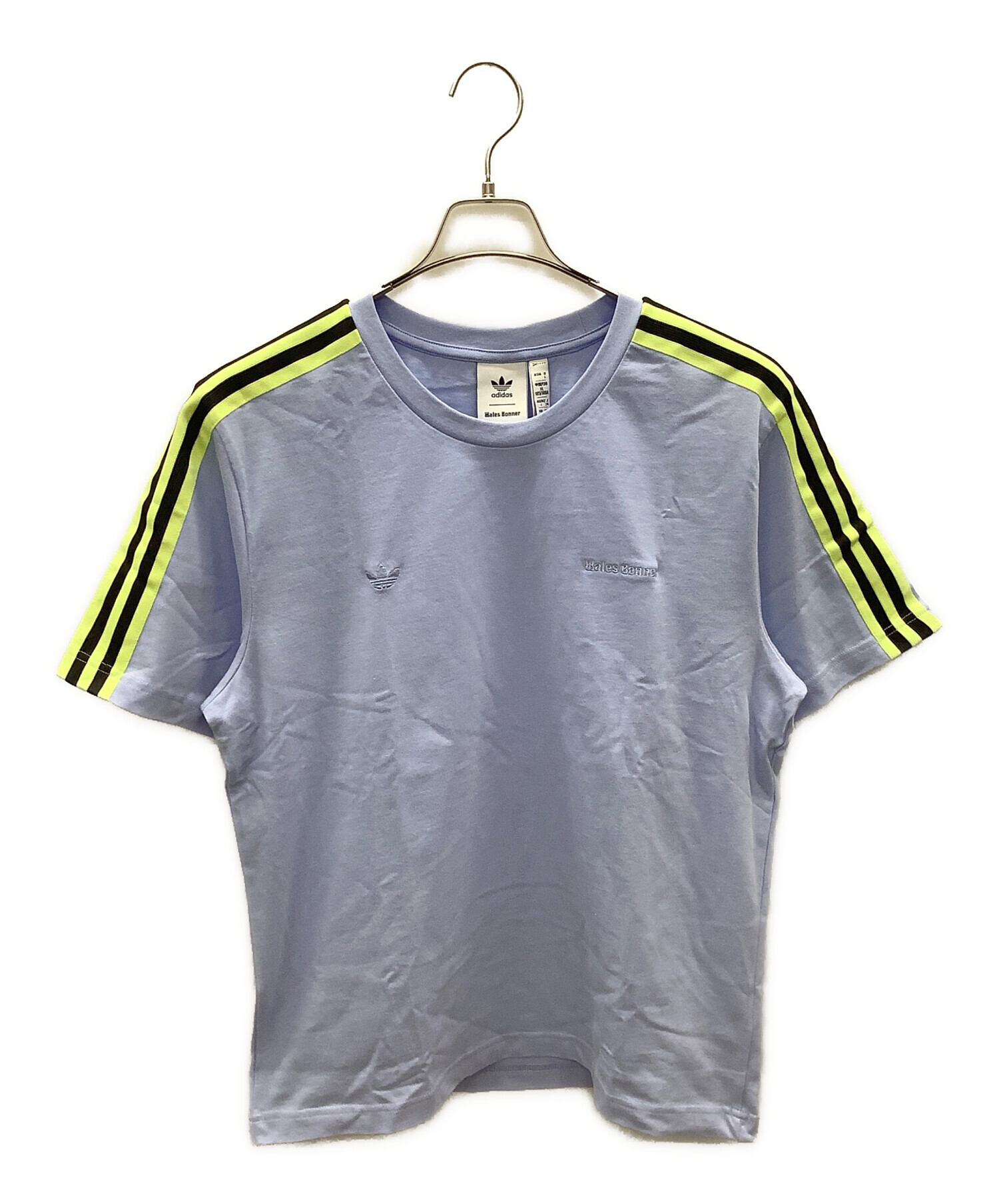 中古・古着通販】adidas (アディダス) 半袖Tシャツ スカイブルー 