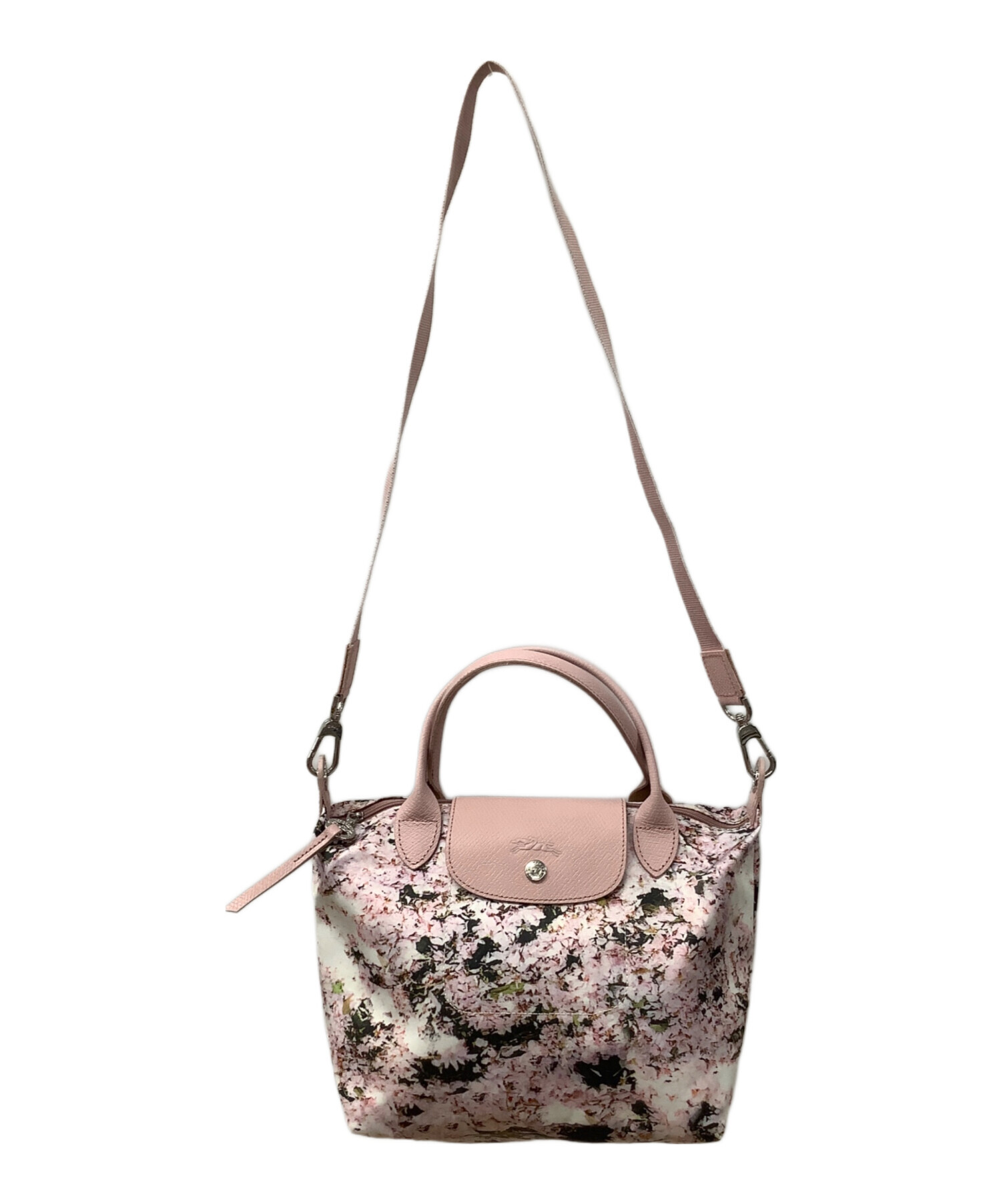 中古・古着通販】LONGCHAMP (ロンシャン) ショルダーバッグ ピンク 