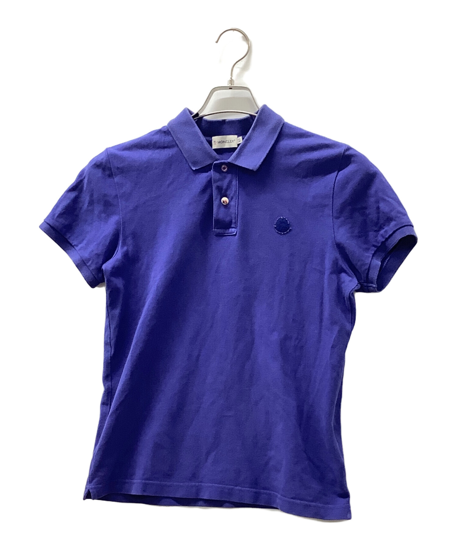 中古・古着通販】MONCLER (モンクレール) ポロシャツ ブルー サイズ:XS 