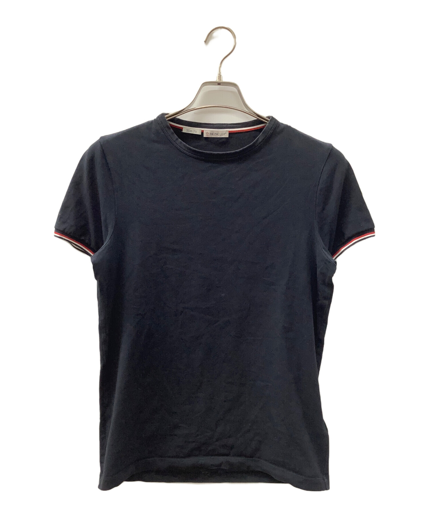 中古・古着通販】MONCLER (モンクレール) 半袖Tシャツ ブラック サイズ 