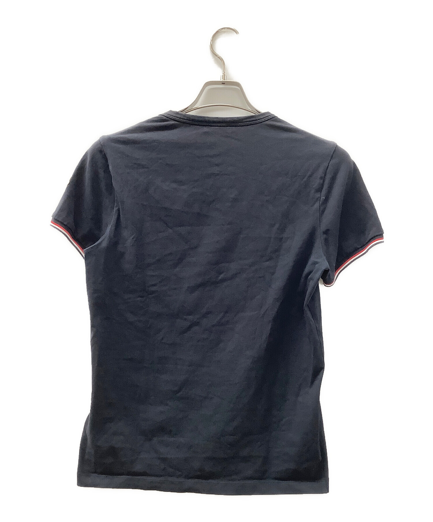 中古・古着通販】MONCLER (モンクレール) 半袖Tシャツ ブラック サイズ 