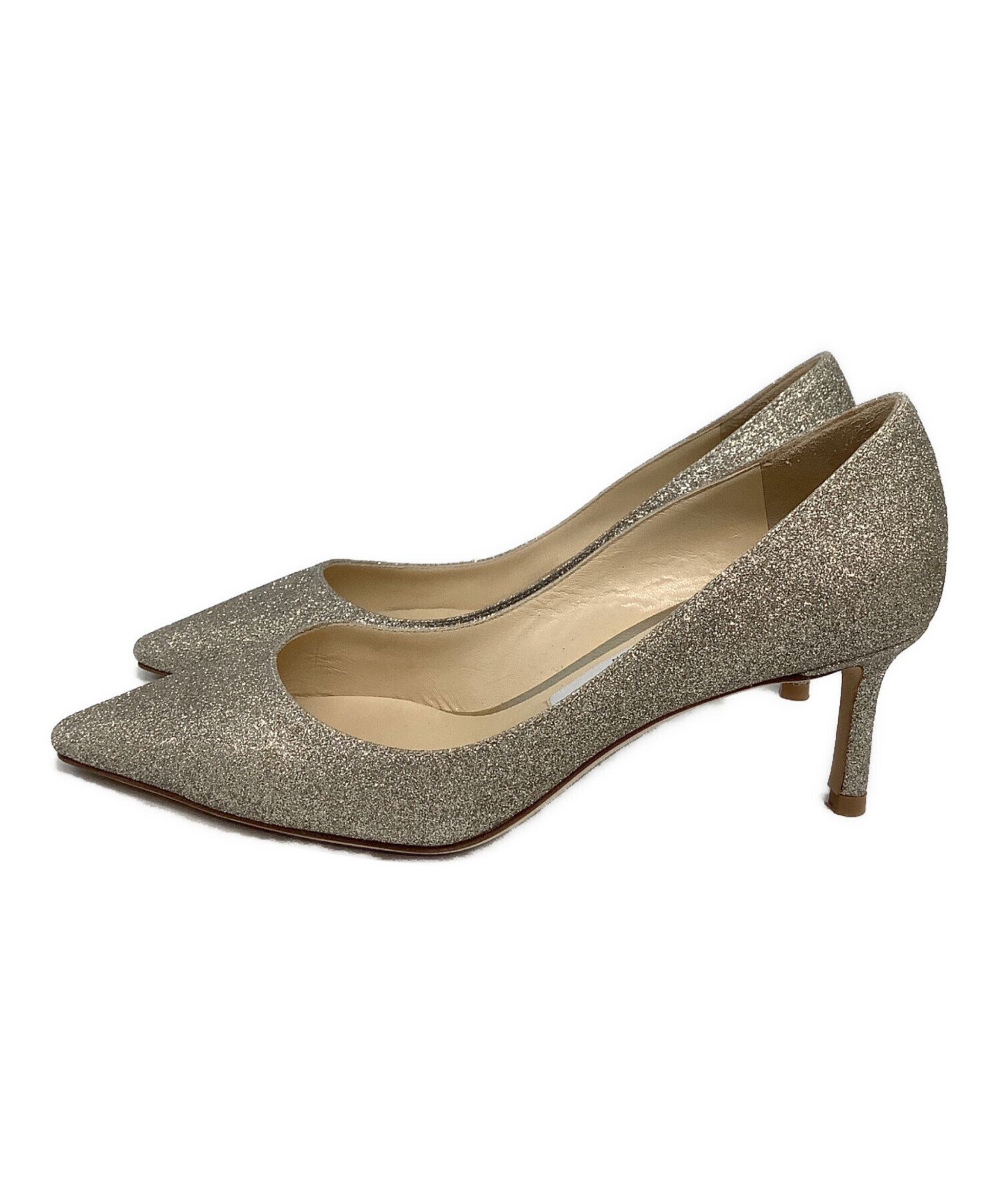 中古・古着通販】JIMMY CHOO (ジミーチュウ) グリッターパンプス