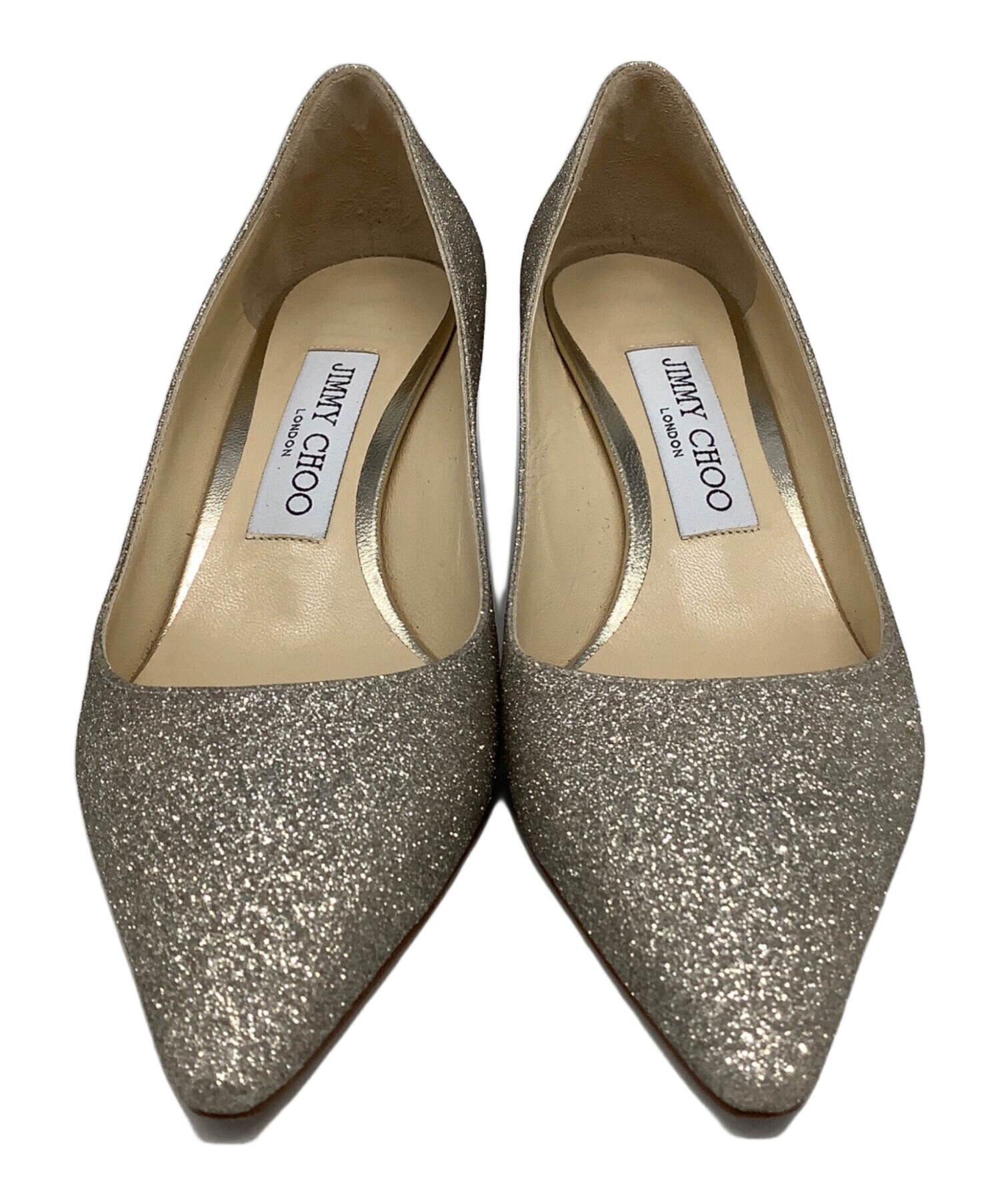 中古・古着通販】JIMMY CHOO (ジミーチュウ) グリッターパンプス