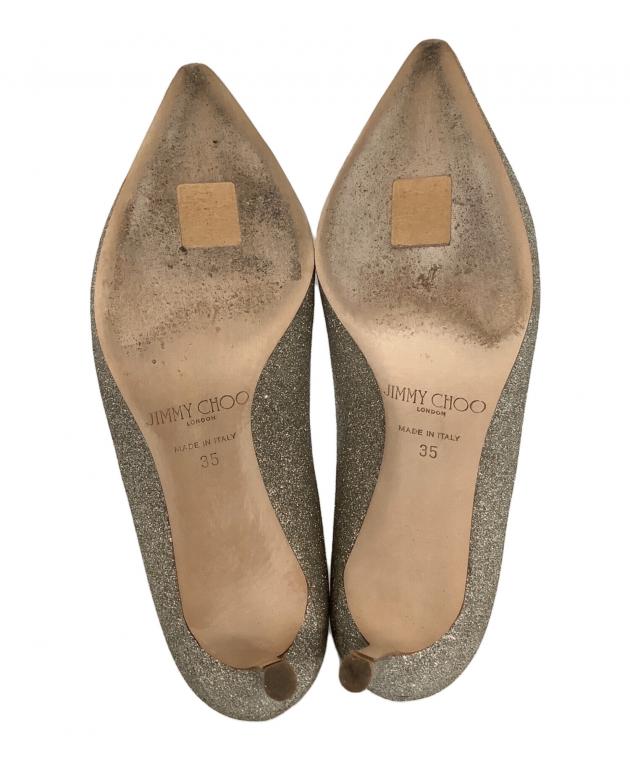 中古・古着通販】JIMMY CHOO (ジミーチュウ) グリッターパンプス