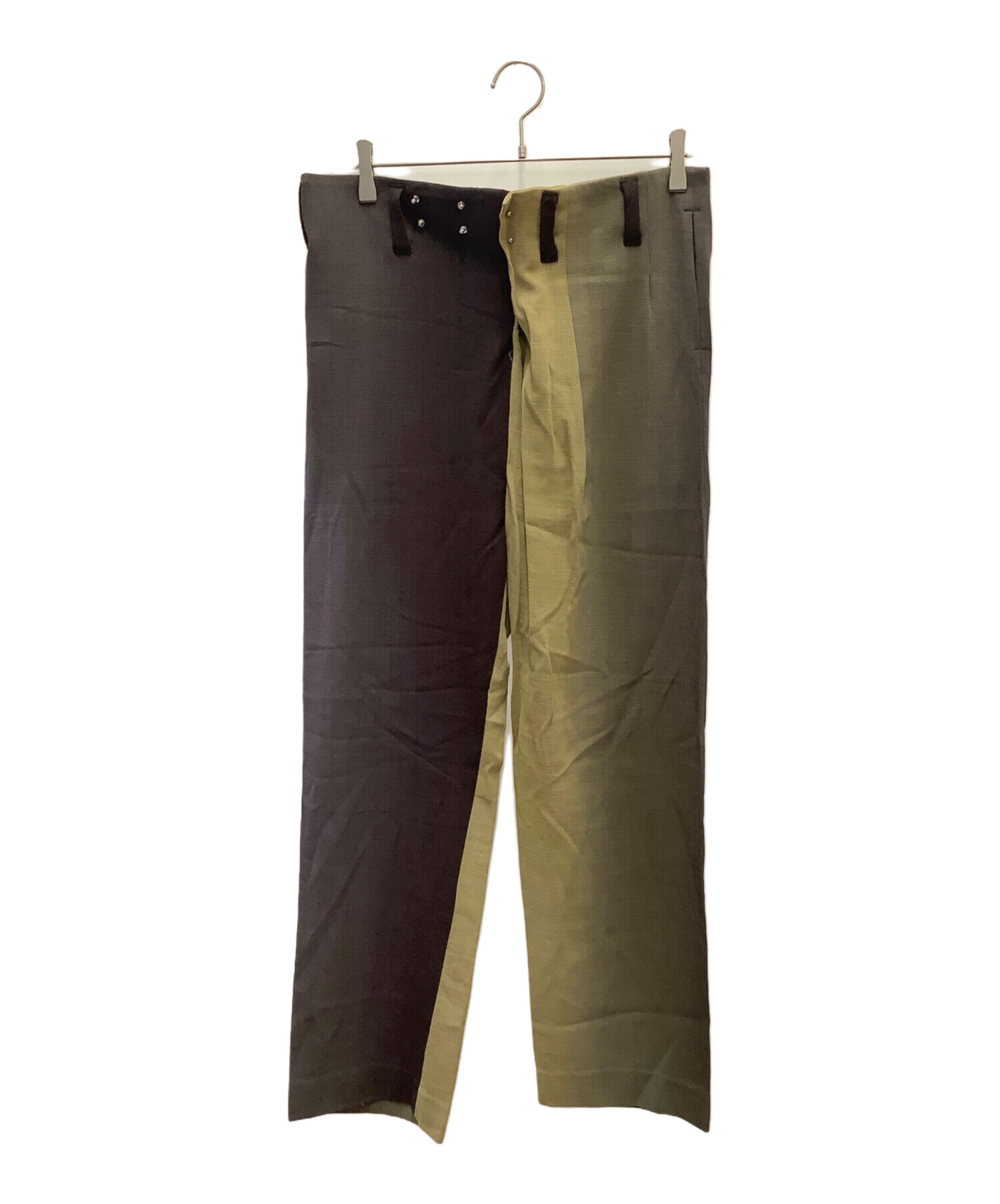 LEH（レー）の「HAND EMBROIDERY BAND WIDE PANTS（スラックス）」 - WEAR